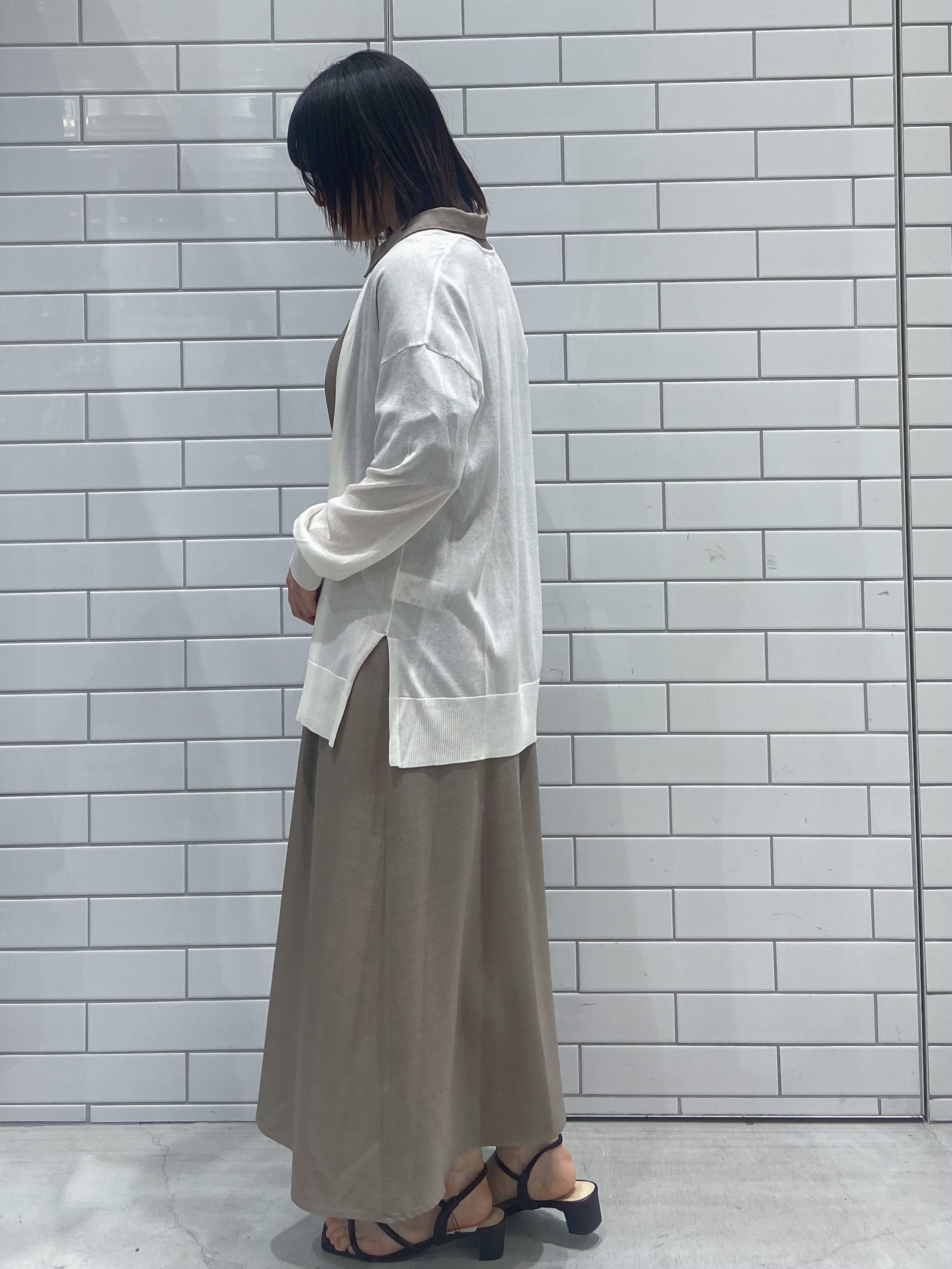 kimiさんの「OPAQUE.CLIP｜【接触冷感】ニットカーディガン《洗濯機OK／抗ピリング》」を使ったコーディネート