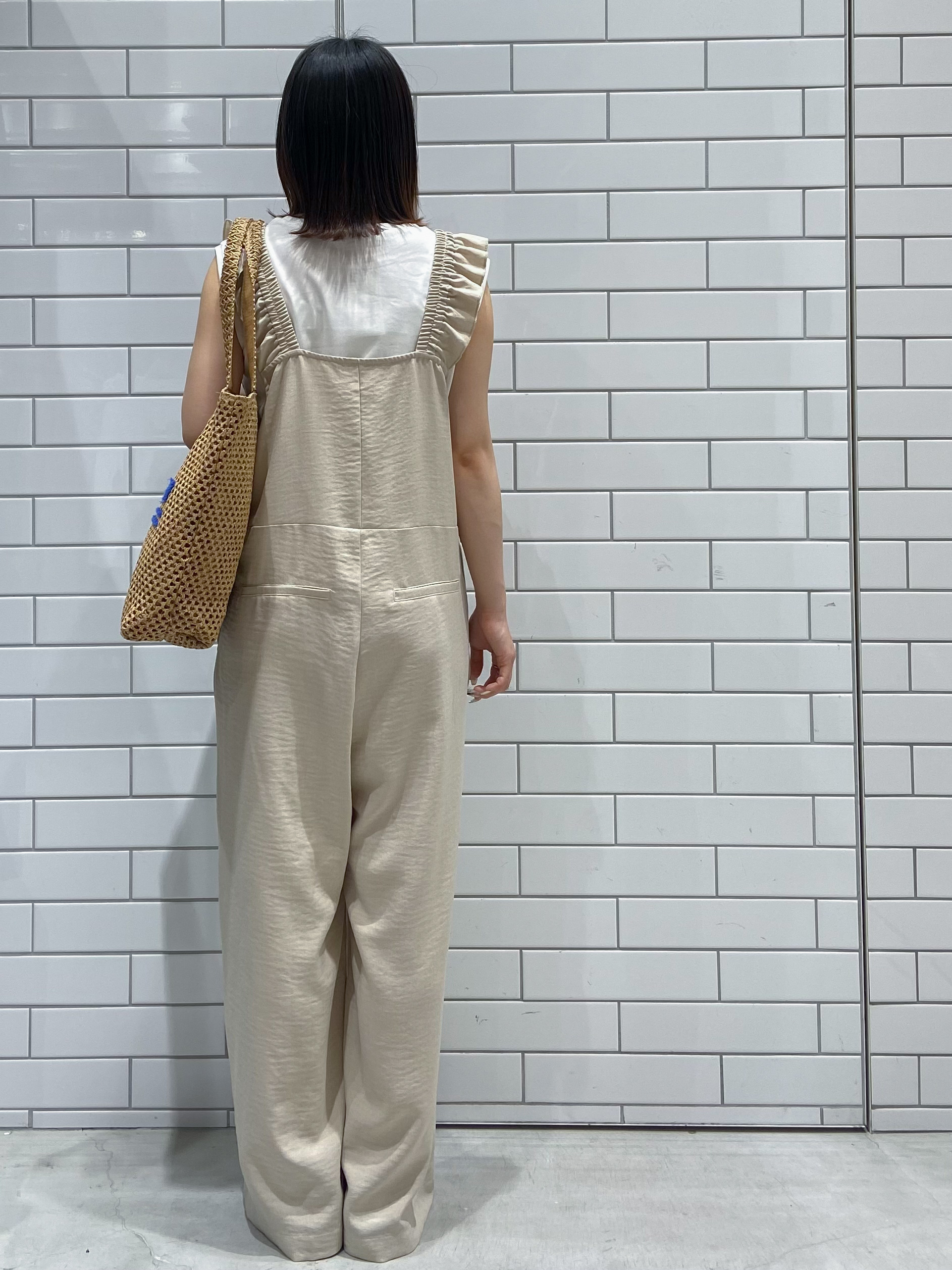 kimiさんの「OPAQUE.CLIP｜マルチボーダーアソート ノースリーブTシャツ【洗濯機OK】」を使ったコーディネート