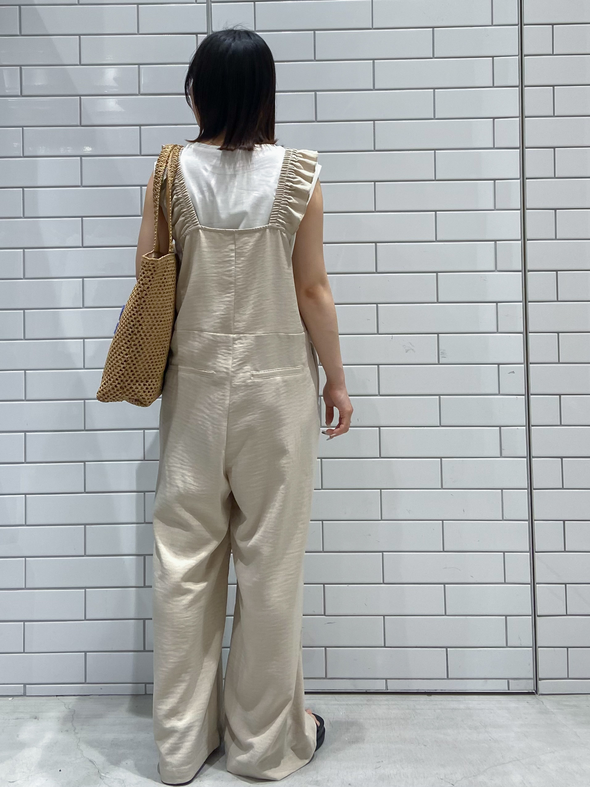 kimiさんの「OPAQUE.CLIP｜マルチボーダーアソート ノースリーブTシャツ【洗濯機OK】」を使ったコーディネート