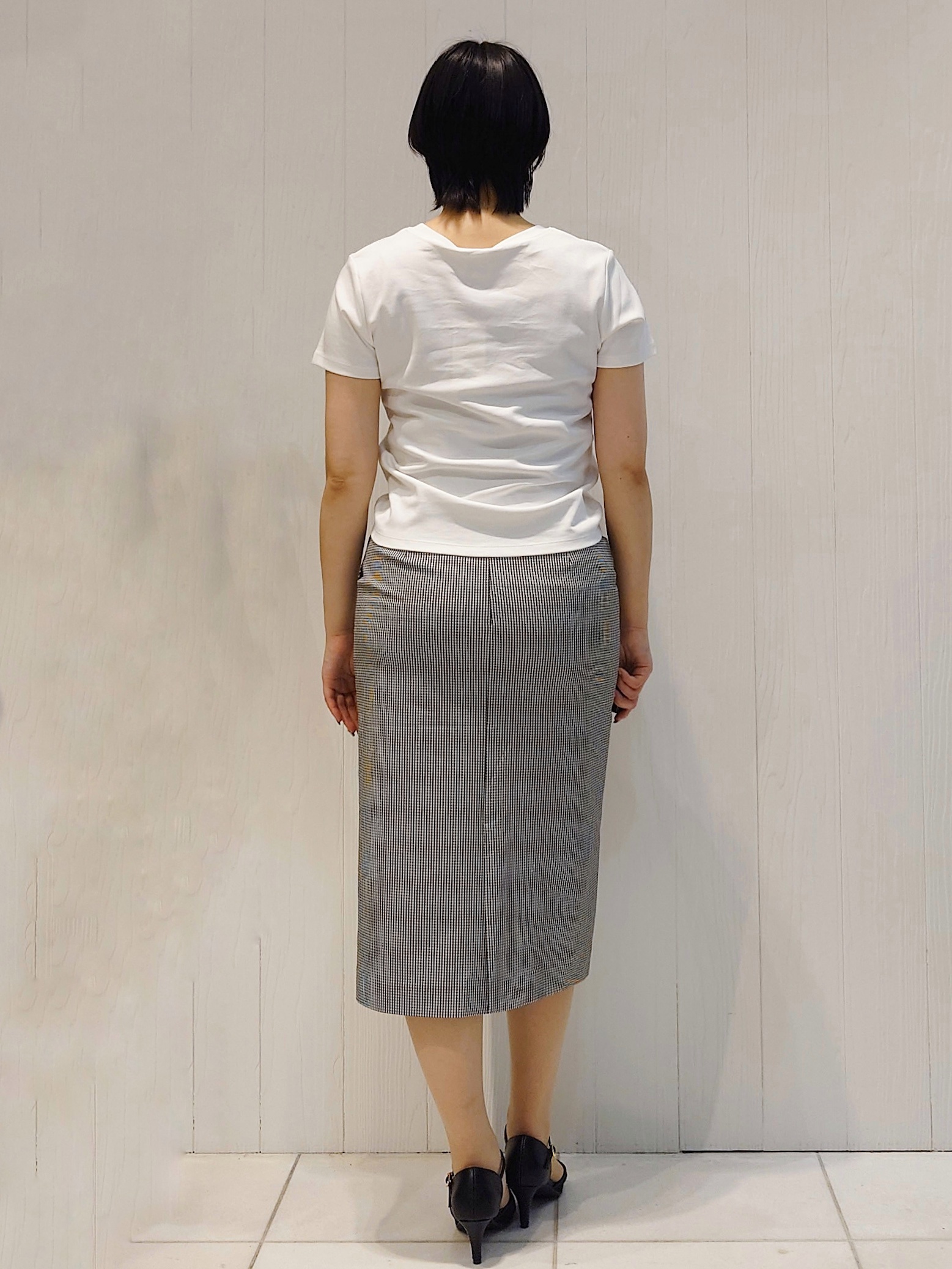 haruさんの「index｜【接触冷感/UVケア】リボンテープロゴTシャツ《洗濯機OK》」を使ったコーディネート