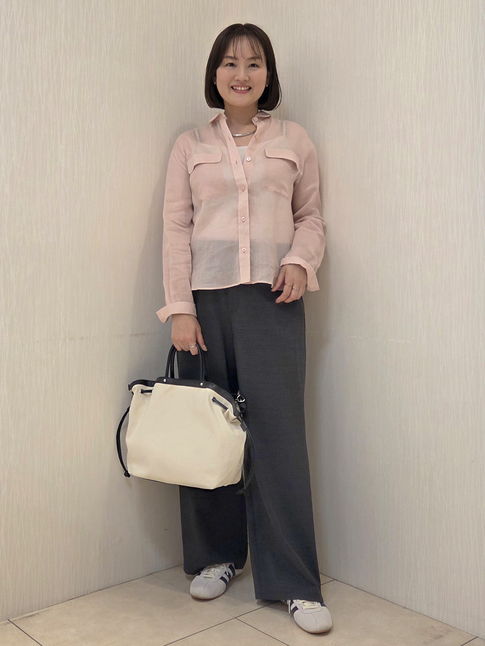 naokoさんの「UNTITLED｜【接触冷感】ドライタッチシャツ」を使ったコーディネート