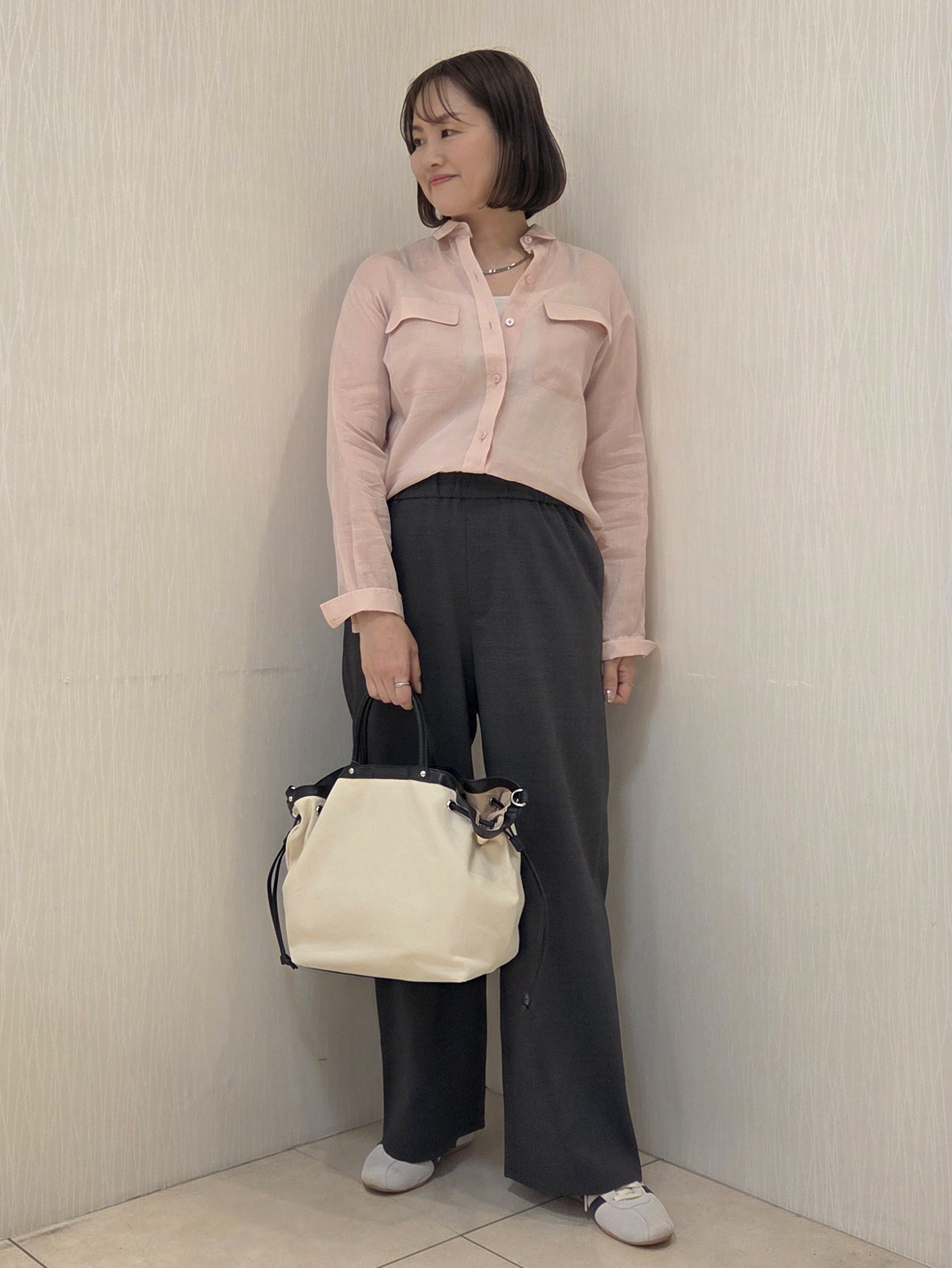 naokoさんの「UNTITLED｜【接触冷感】ドライタッチシャツ」を使ったコーディネート