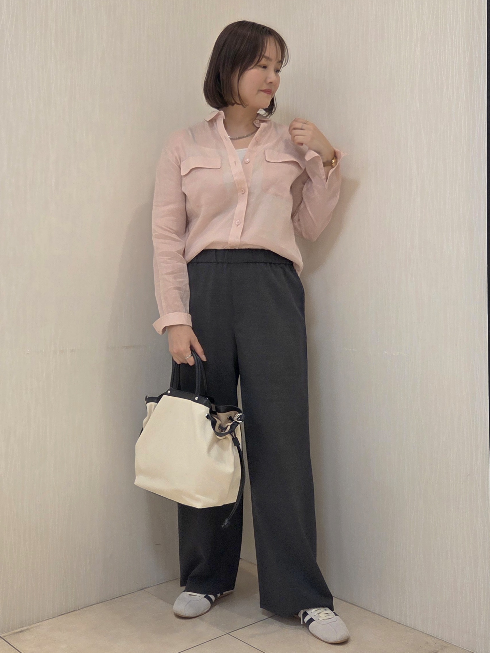 naokoさんの「UNTITLED｜【接触冷感】ドライタッチシャツ」を使ったコーディネート