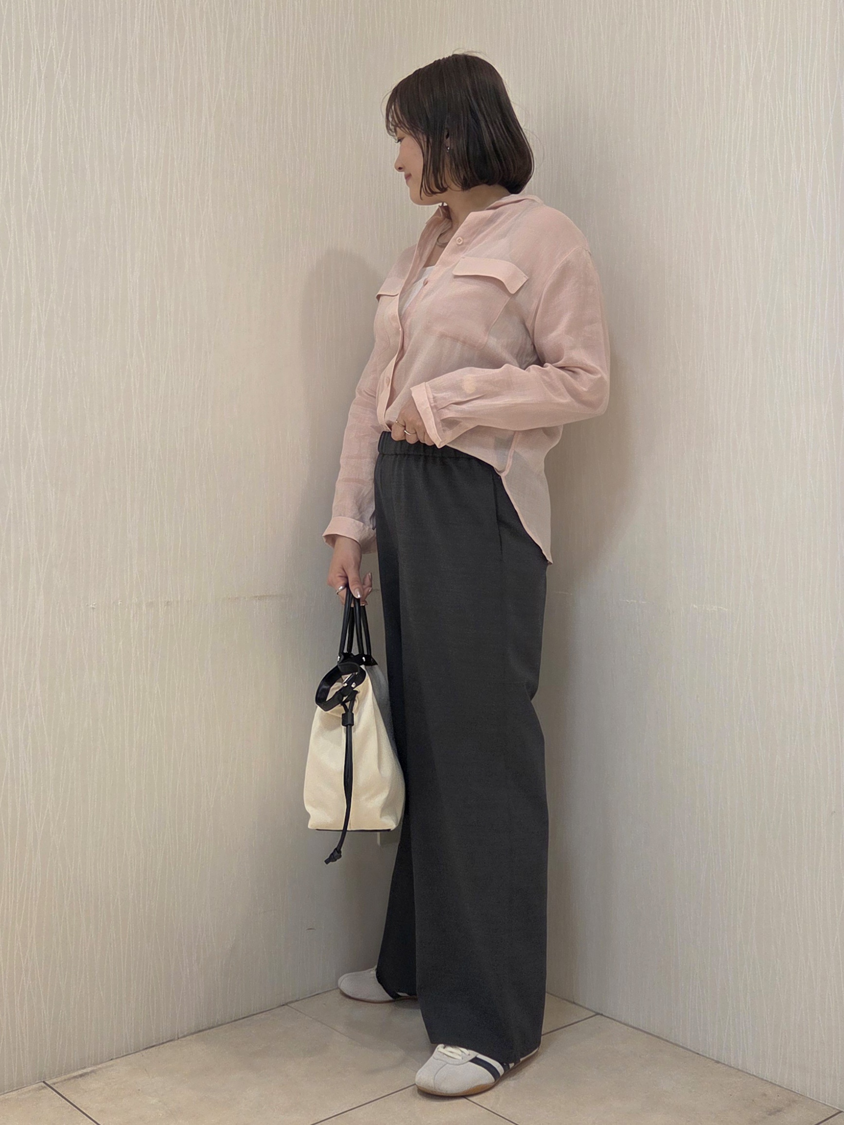 naokoさんの「UNTITLED｜【接触冷感】ドライタッチシャツ」を使ったコーディネート