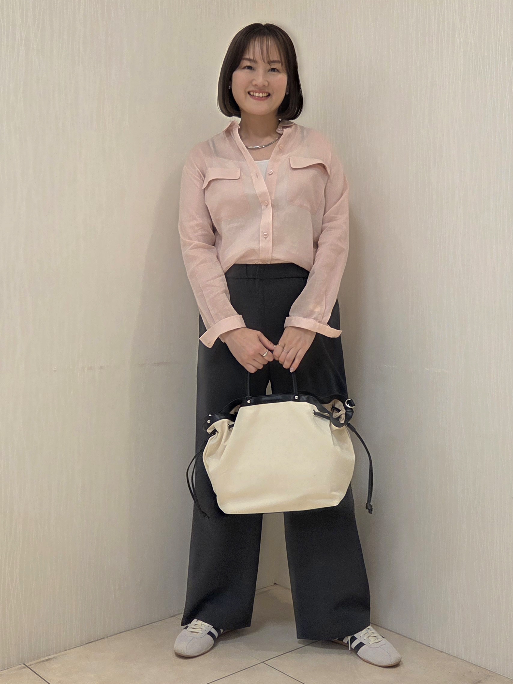 naokoさんの「UNTITLED｜【接触冷感】ドライタッチシャツ」を使ったコーディネート