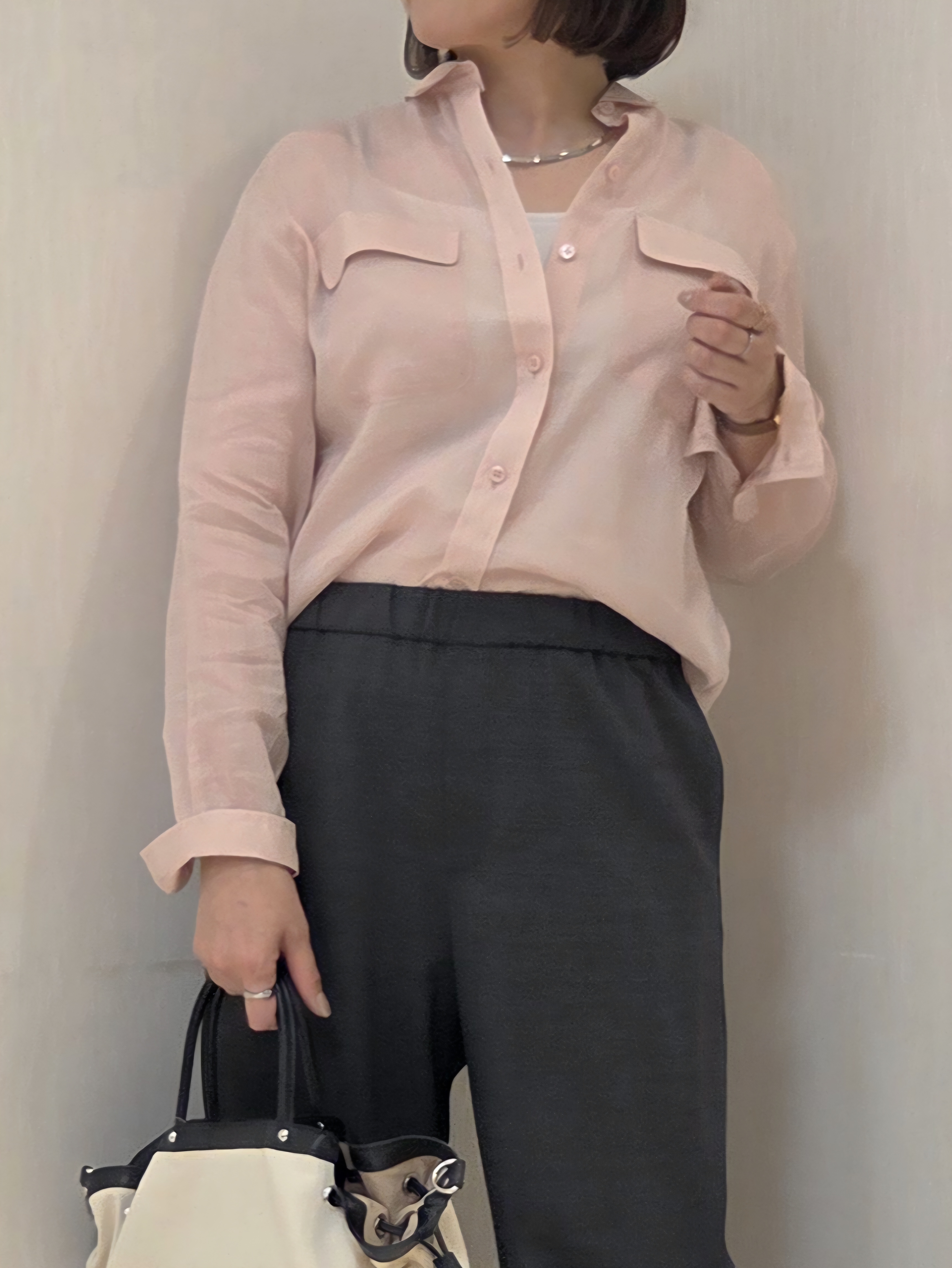 naokoさんの「UNTITLED｜【接触冷感】ドライタッチシャツ」を使ったコーディネート