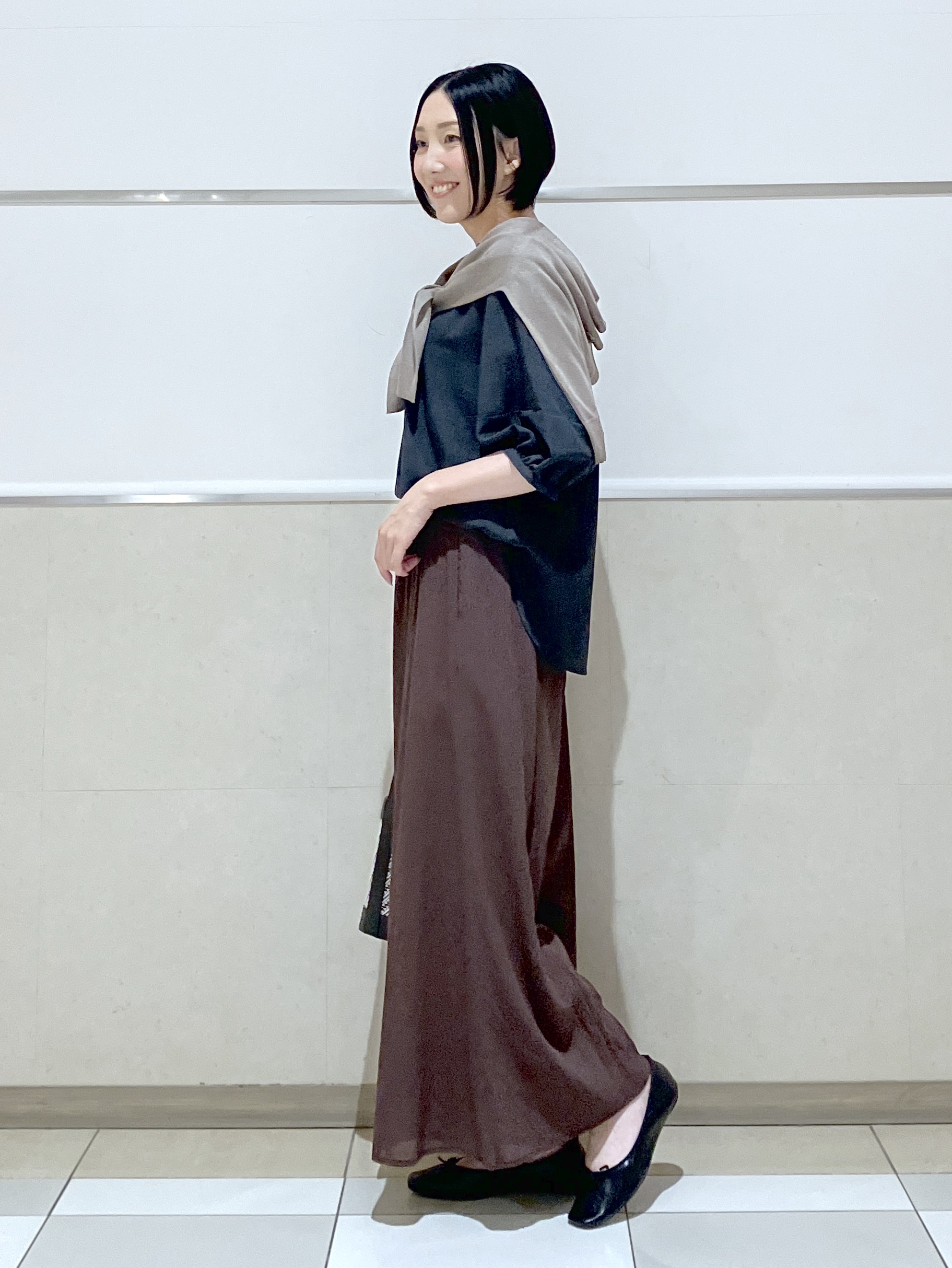 eriko さんの「Dessin｜【洗える】スキッパーライトブラウス」を使ったコーディネート
