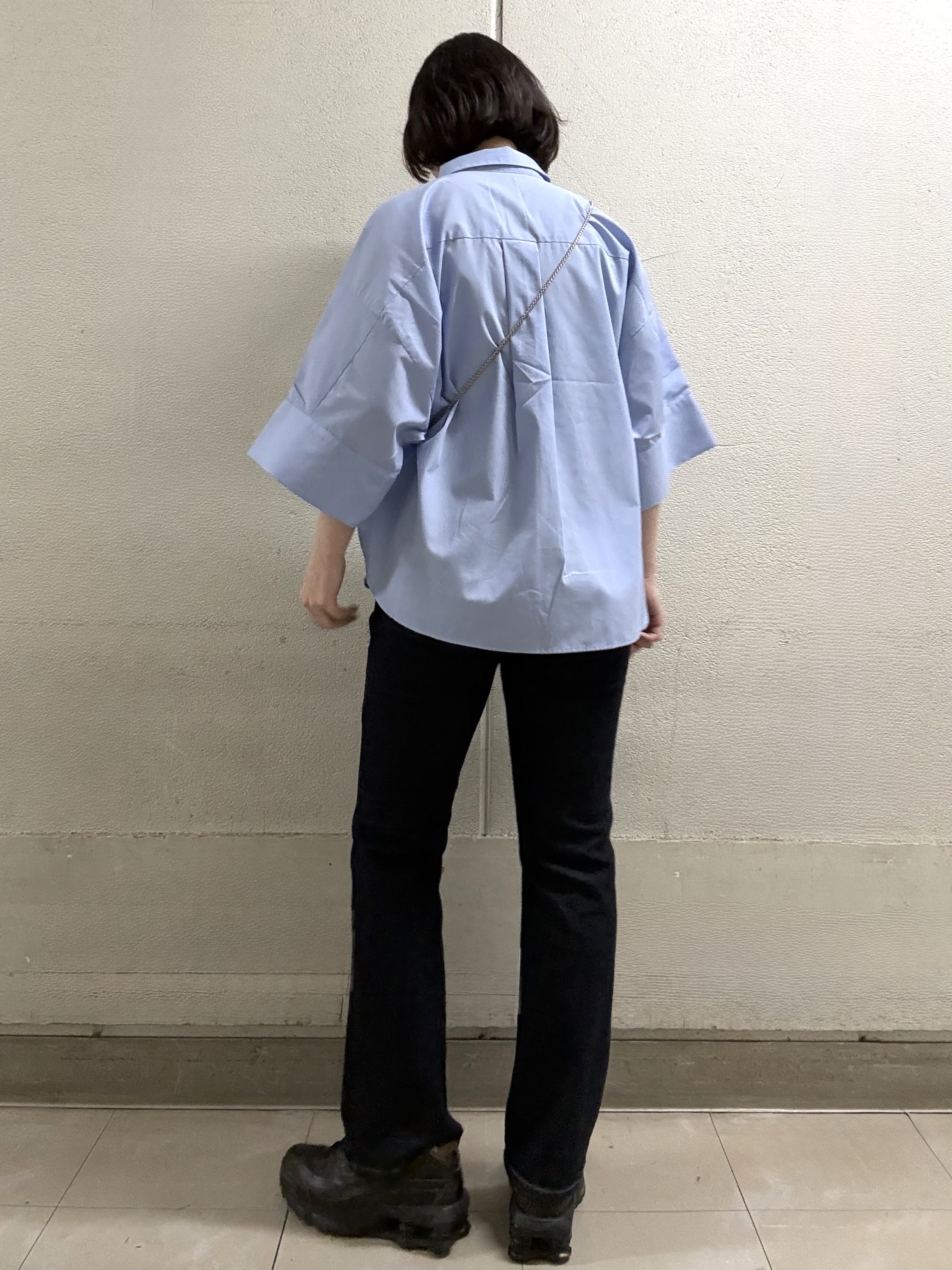 Itoさんの「OPAQUE.CLIP｜【接触冷感】ハーフスリーブシャツ《洗濯機OK／防シワ加工》」を使ったコーディネート