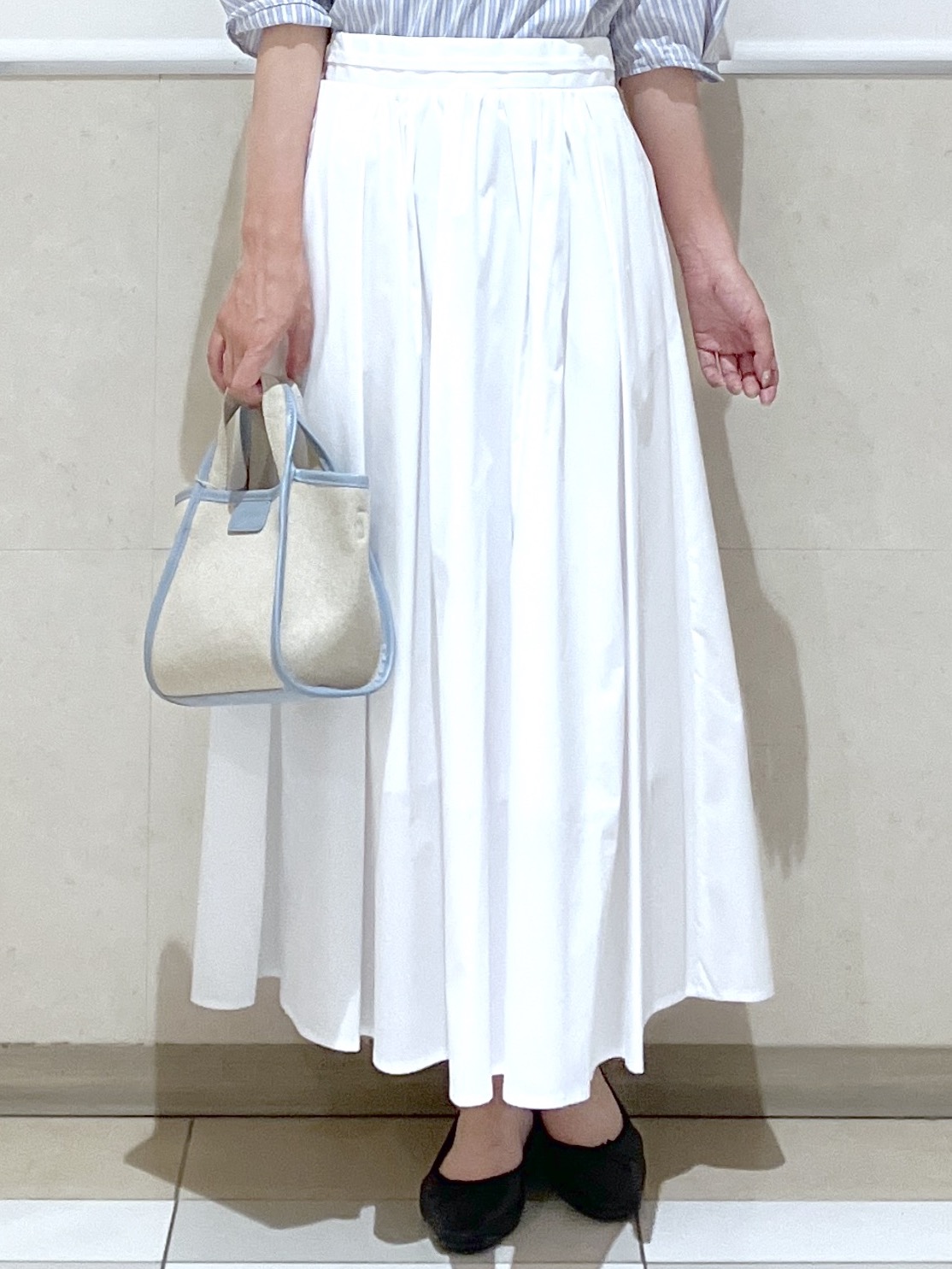 eriko さんの「Dessin｜【洗える】スキッパーシャツブラウス」を使ったコーディネート