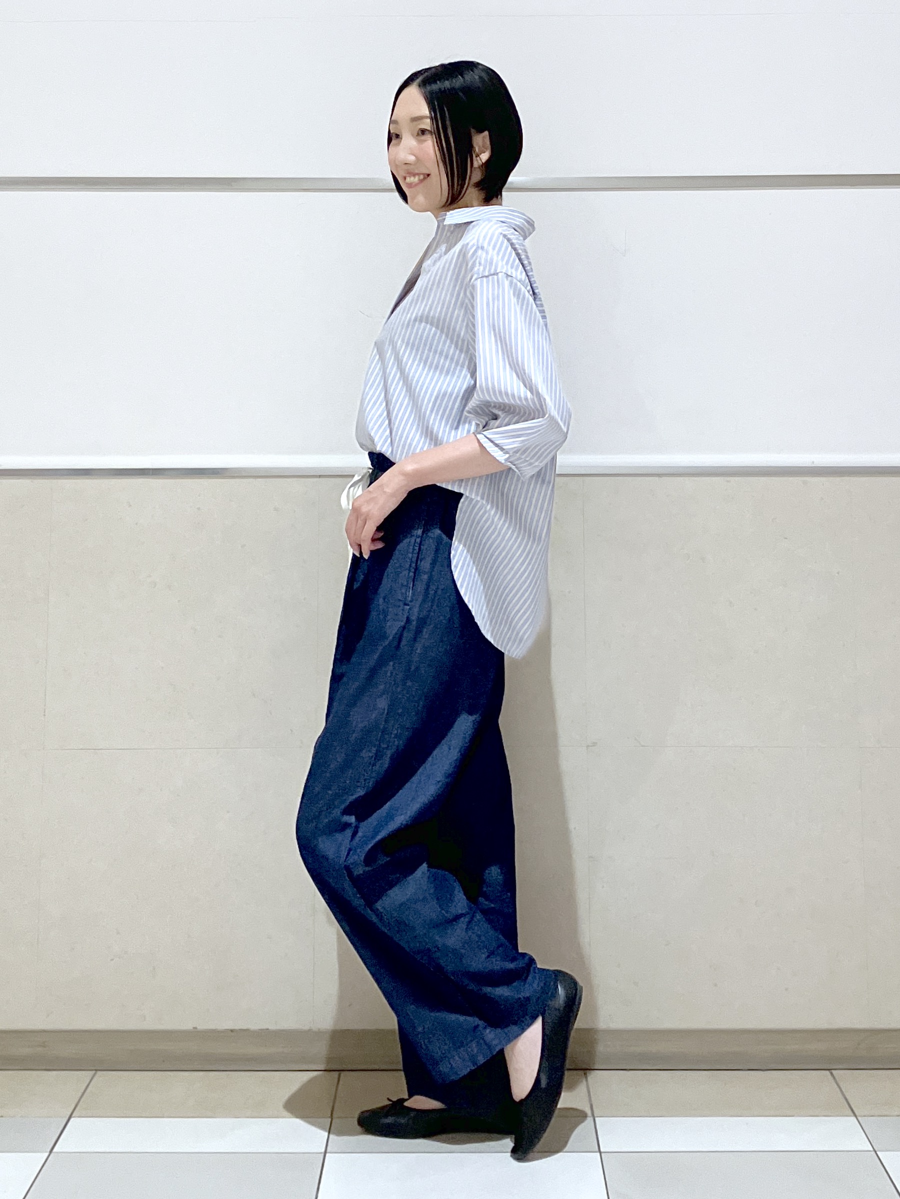 eriko さんの「Dessin｜【洗える】スキッパーシャツブラウス」を使ったコーディネート