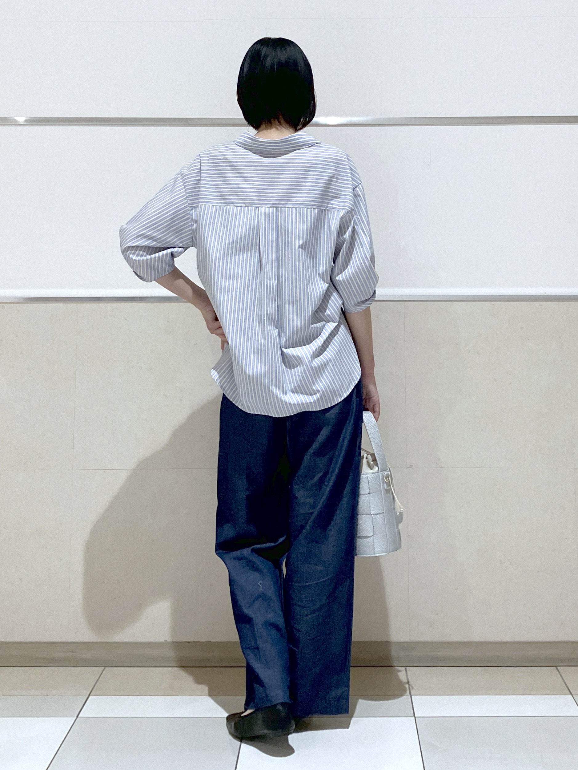 eriko さんの「Dessin｜【洗える】スキッパーシャツブラウス」を使ったコーディネート