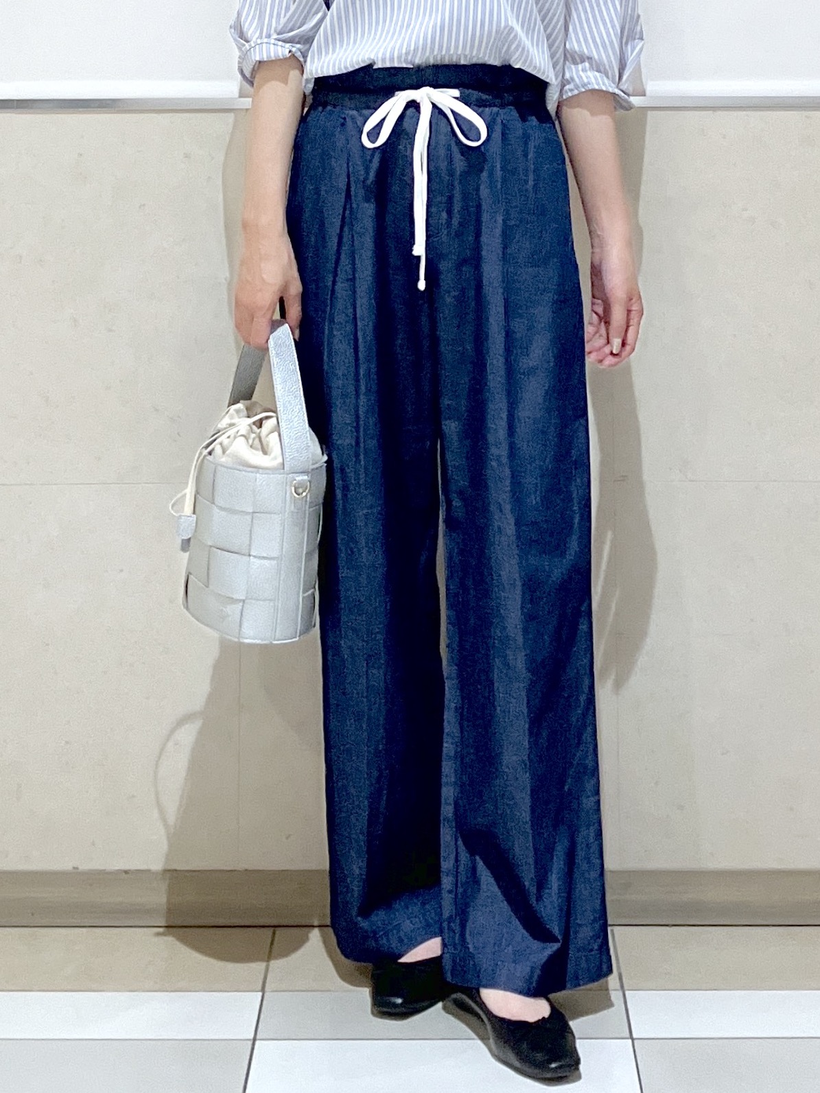 eriko さんの「Dessin｜【洗える】スキッパーシャツブラウス」を使ったコーディネート