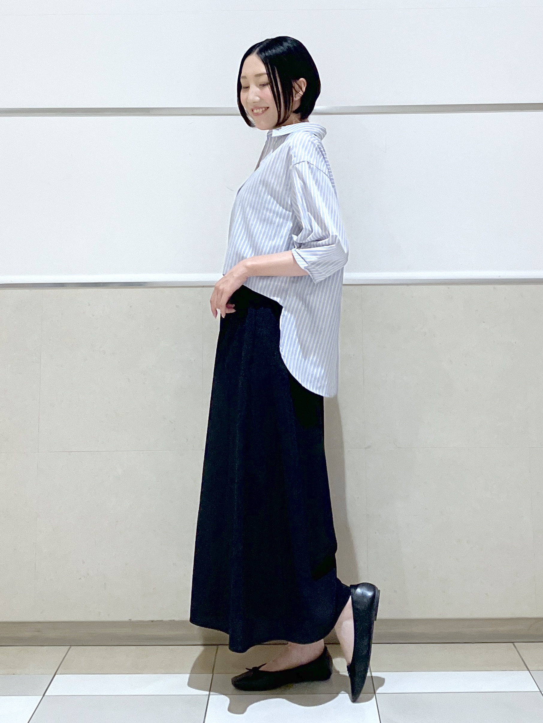 eriko さんの「Dessin｜【洗える】スキッパーシャツブラウス」を使ったコーディネート