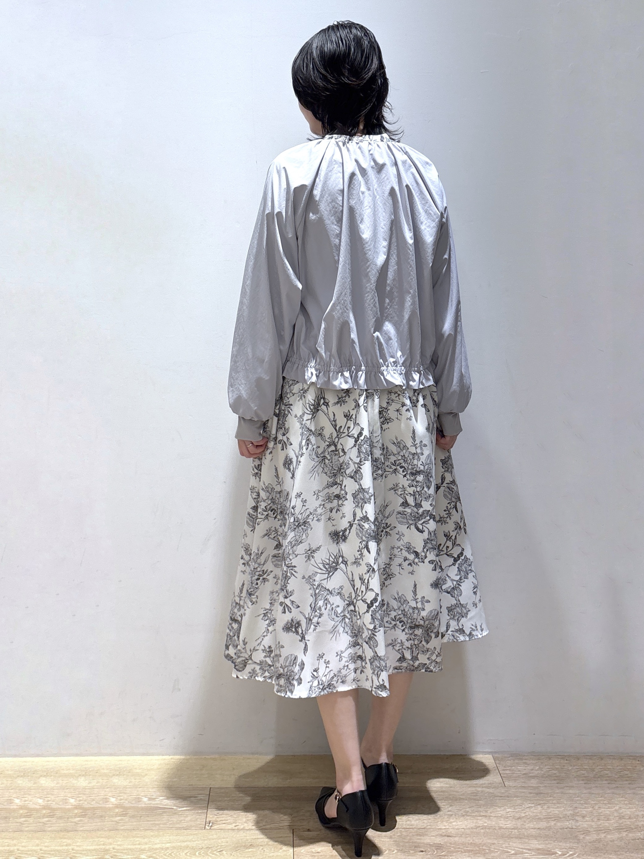 mizukiさんの「index｜接触冷感ノーカラーブルゾン【洗濯機OK／防シワ】」を使ったコーディネート