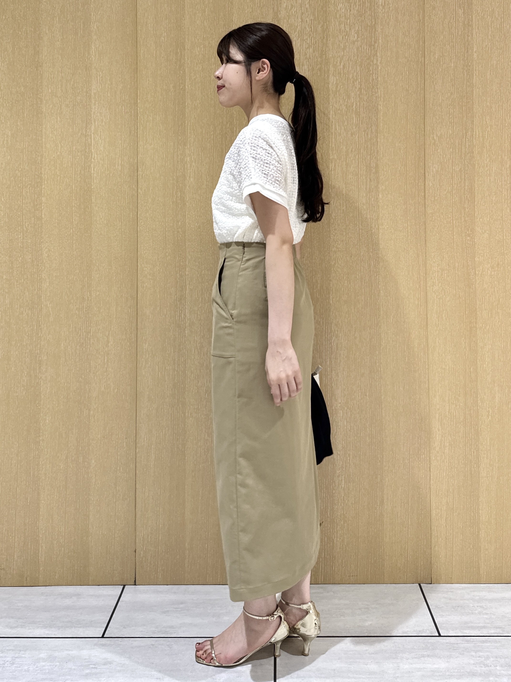 nanaさんの「UNTITLED｜◆【アンサンブル可/洗える】クルーネックニットカーディガン」を使ったコーディネート
