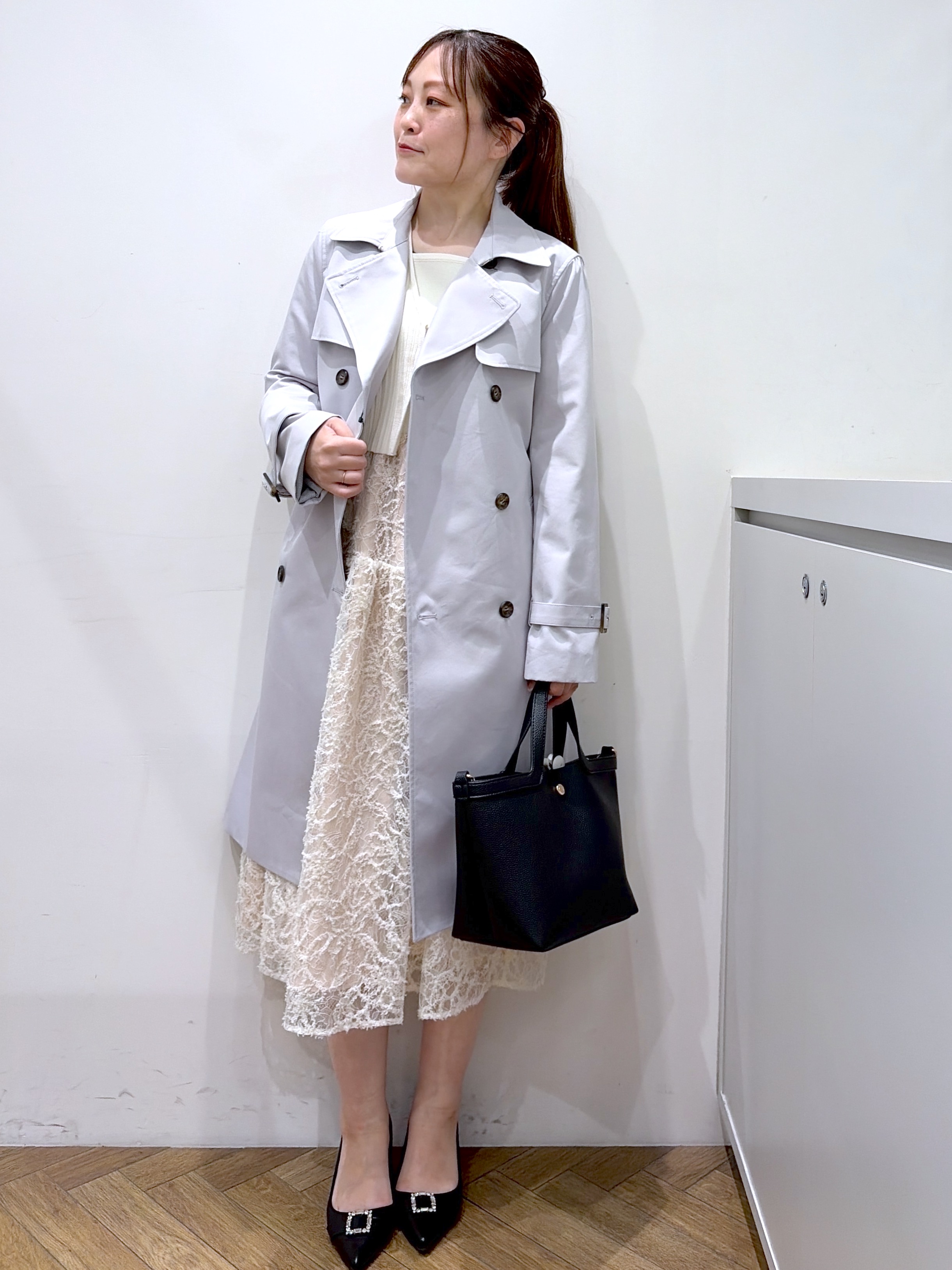 Junさんの「index｜《再入荷》ダブルブレストテーラードジャケット【接触冷感／吸水速乾／イージーアイロン／防シワ／洗濯機O」を使ったコーディネート