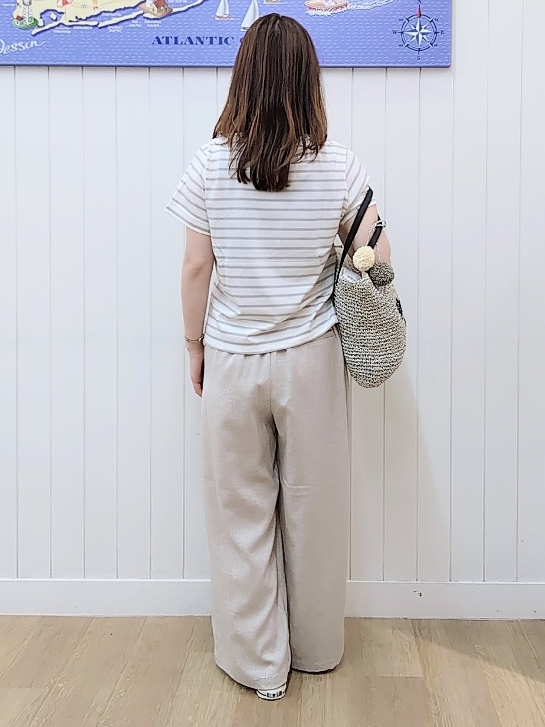 itoさんの「Dessin｜【洗える】半袖ボックスシルエットカットソー」を使ったコーディネート