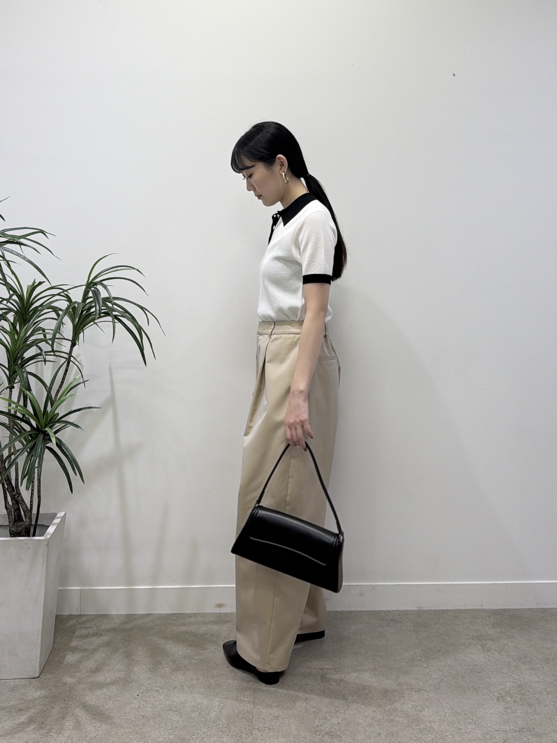 rinaさんの「INDIVI｜ジャカードポロニット」を使ったコーディネート