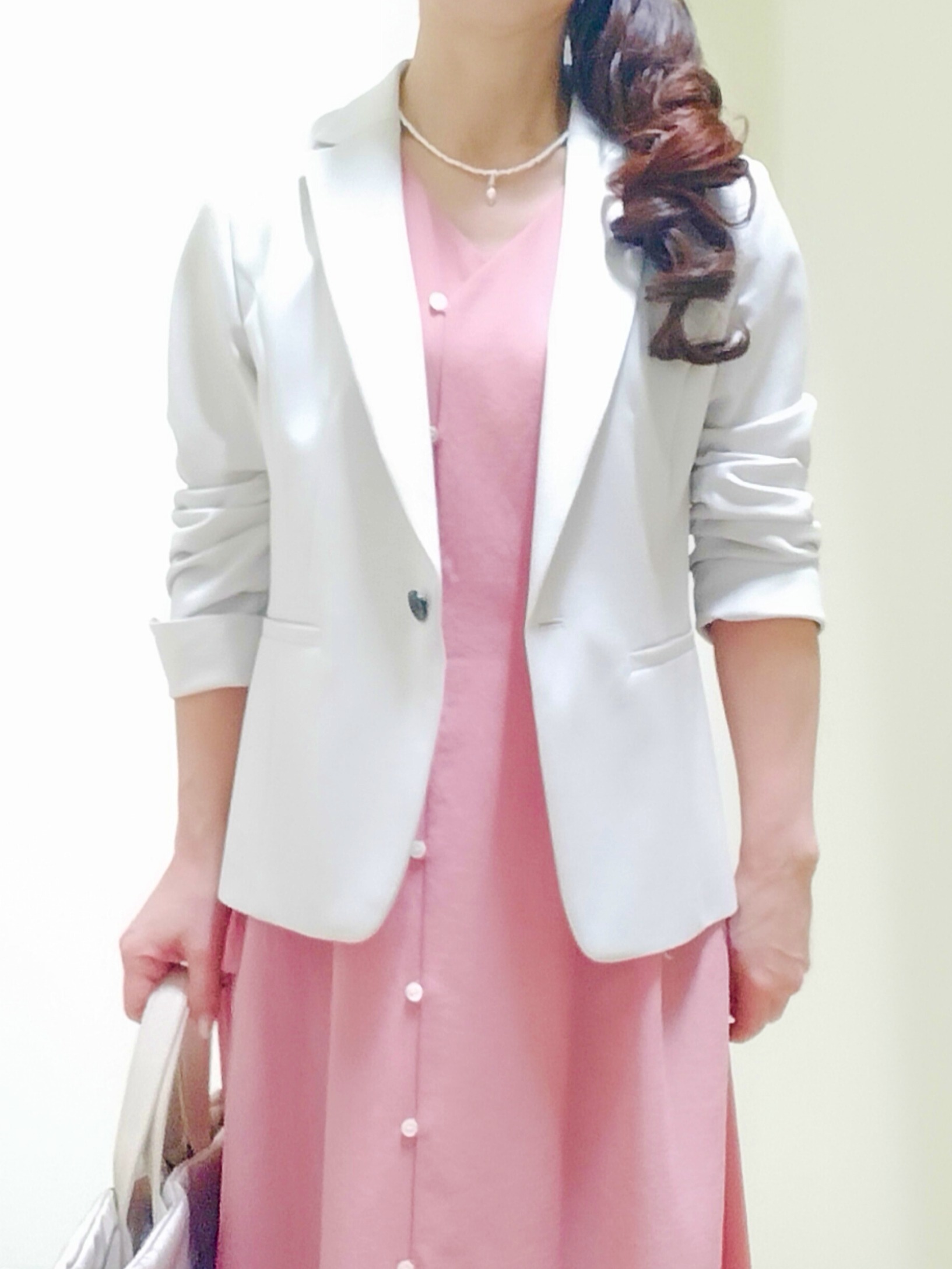 花さんの「Reflect｜【マシンウォッシャブル】フロントボタンワンピース」を使ったコーディネート