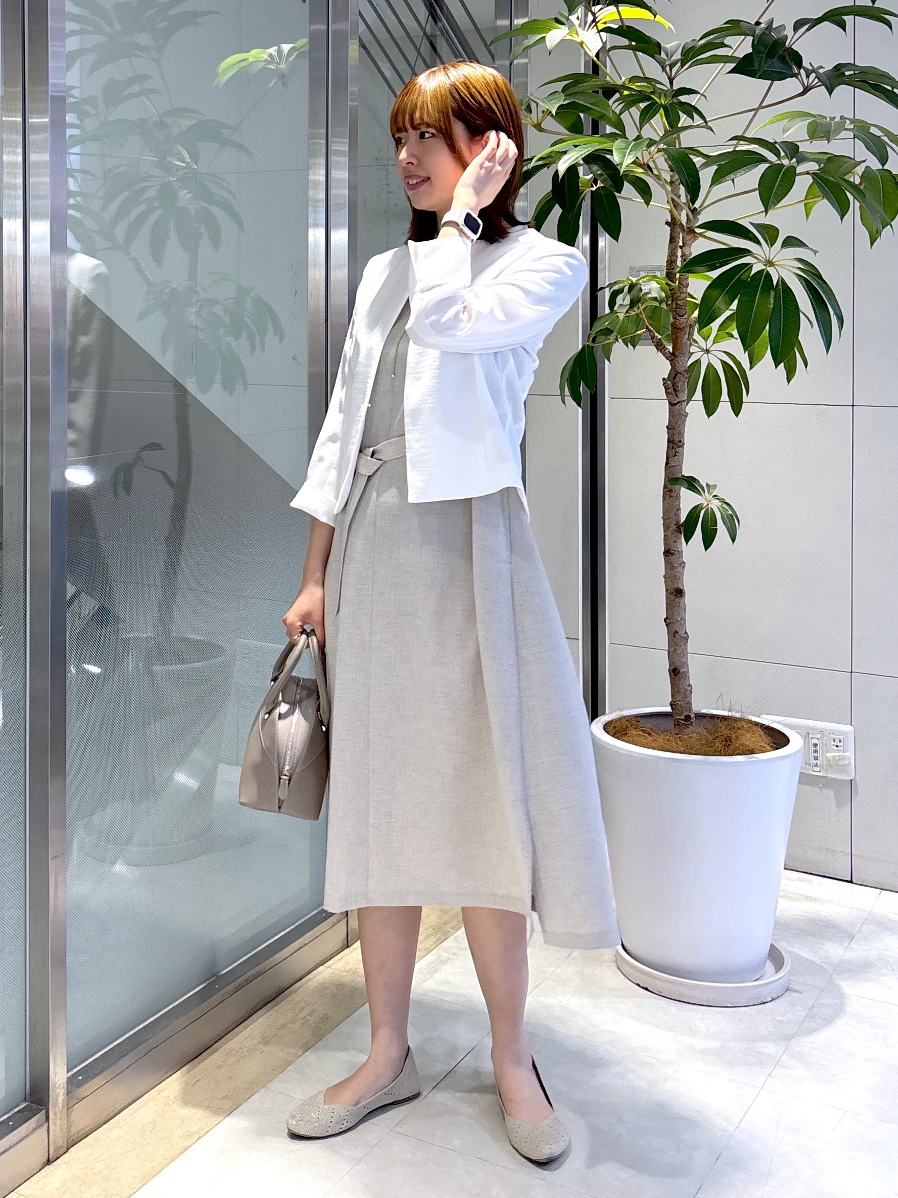 yukaさんの「UNTITLED｜【清涼感/洗える】ミニマルシルエットジャケット」を使ったコーディネート
