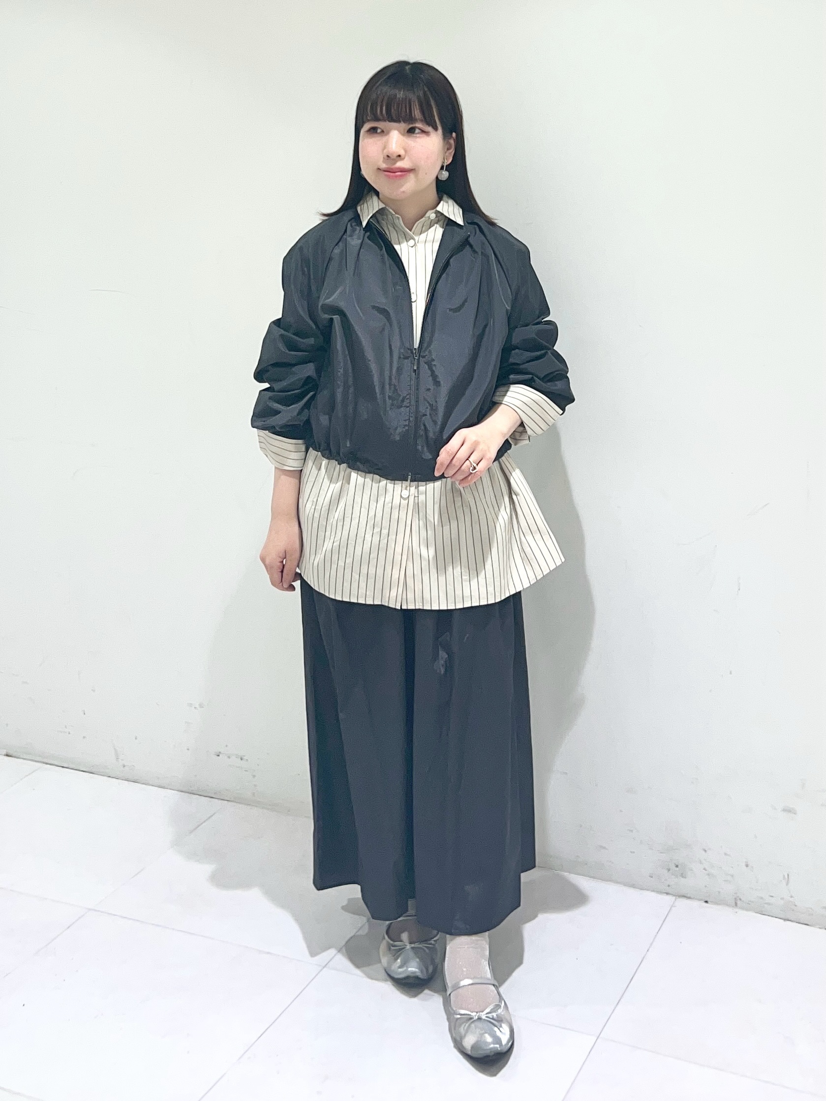 Mitsukiさんの「UNTITLED｜◆【セットアップ可/ウエストゴム】シャイニータイプライタースカート」を使ったコーディネート