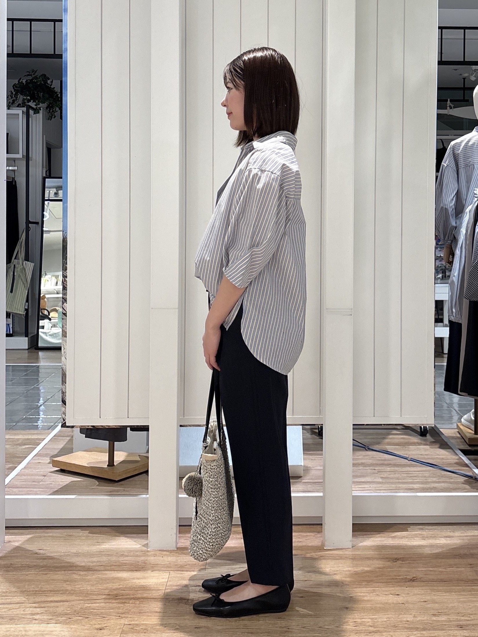 hinakoさんの「Dessin｜【洗える】スキッパーシャツブラウス」を使ったコーディネート