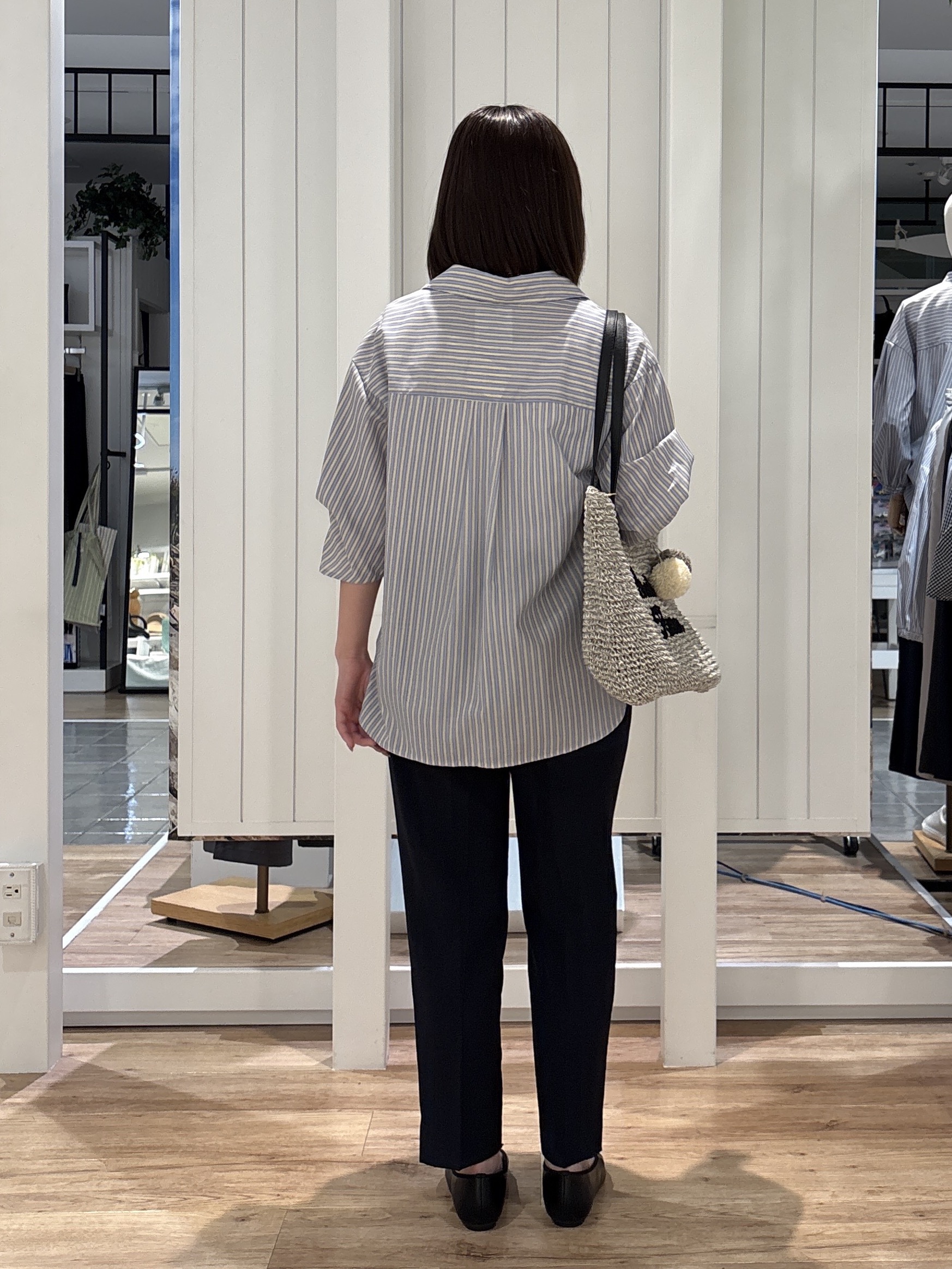 hinakoさんの「Dessin｜【洗える】スキッパーシャツブラウス」を使ったコーディネート