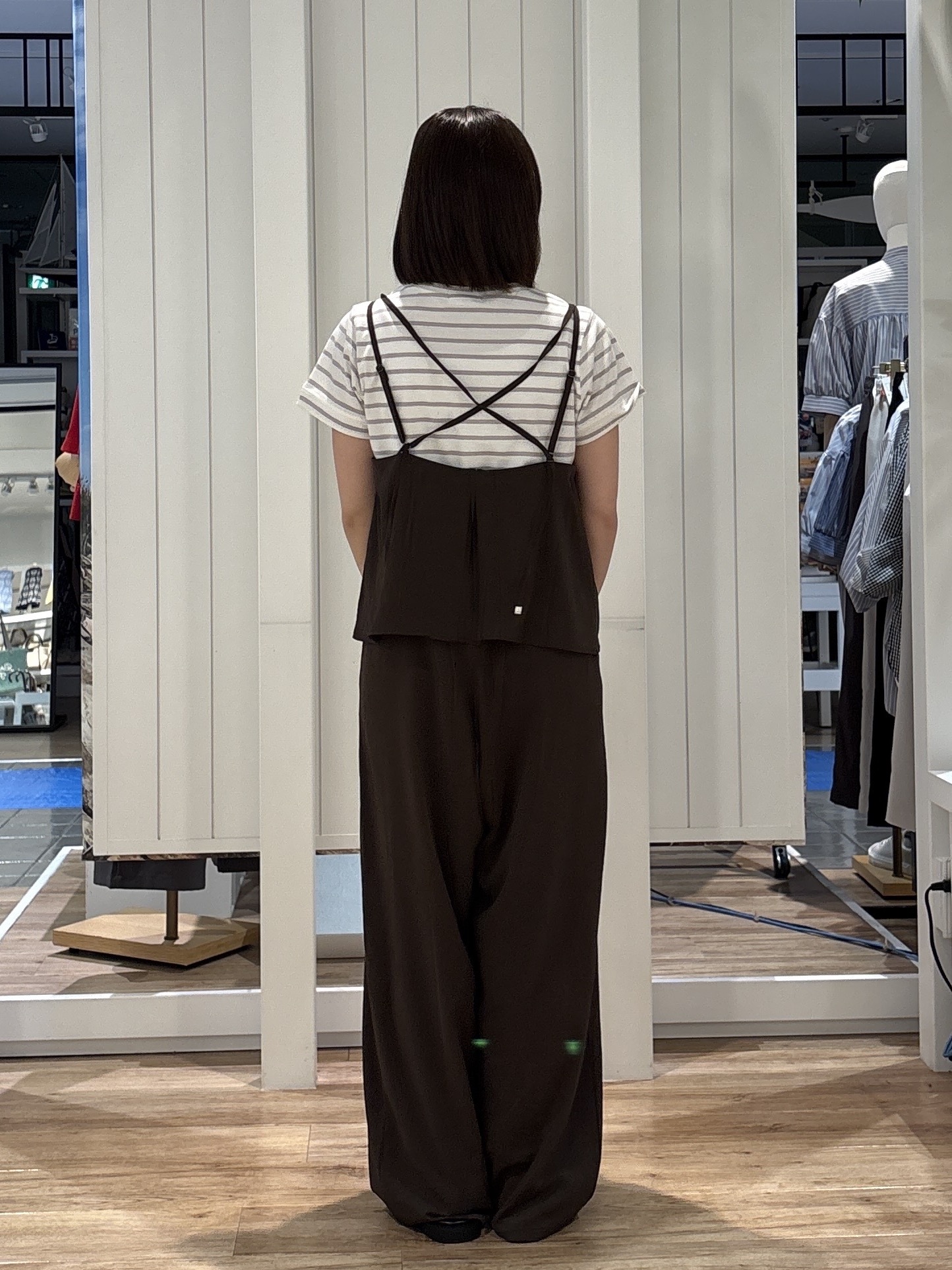hinakoさんの「Dessin｜【洗える】半袖ボックスシルエットカットソー」を使ったコーディネート