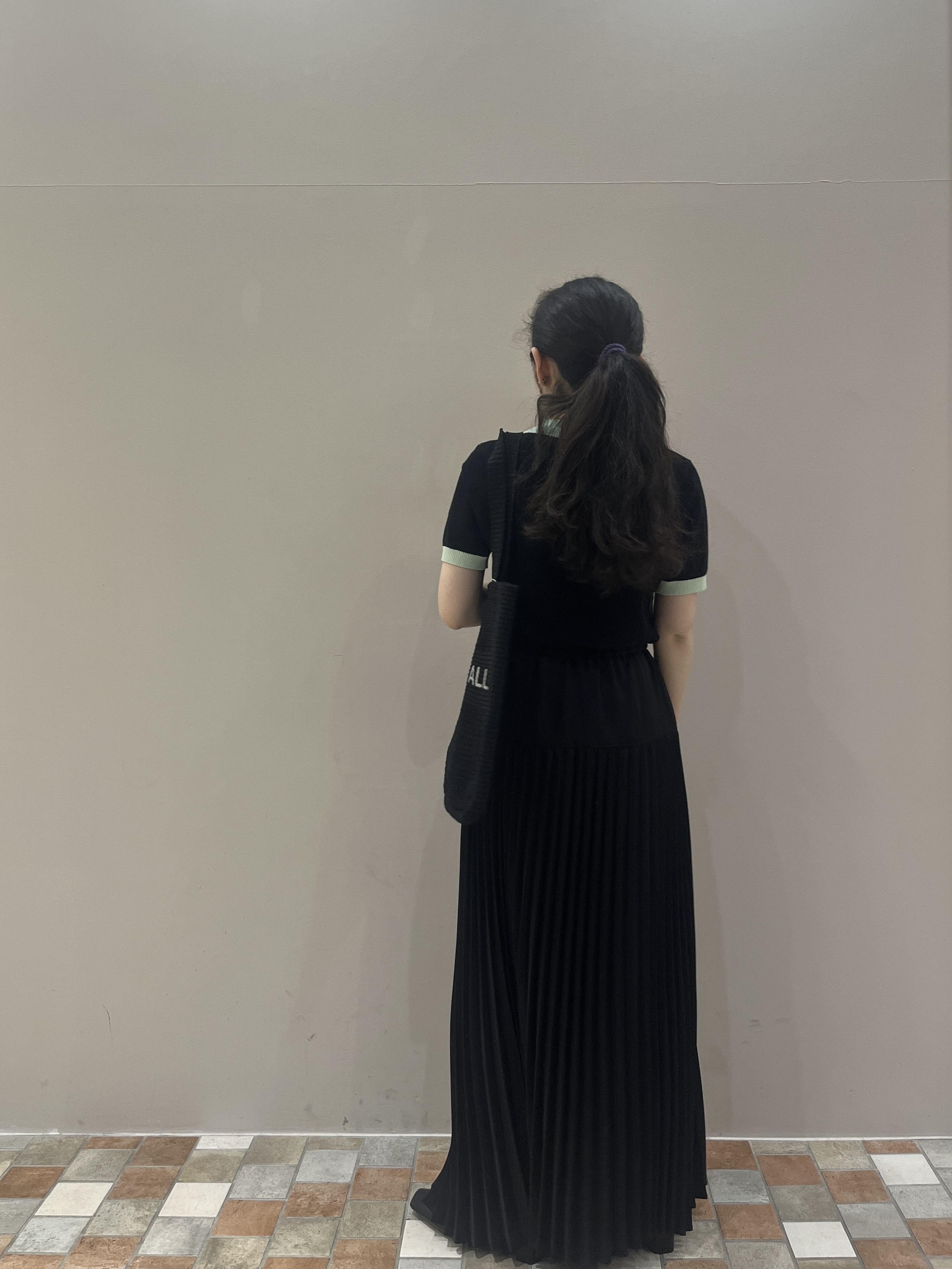 Uminoさんの「INDIVI｜ジャカードポロニット」を使ったコーディネート