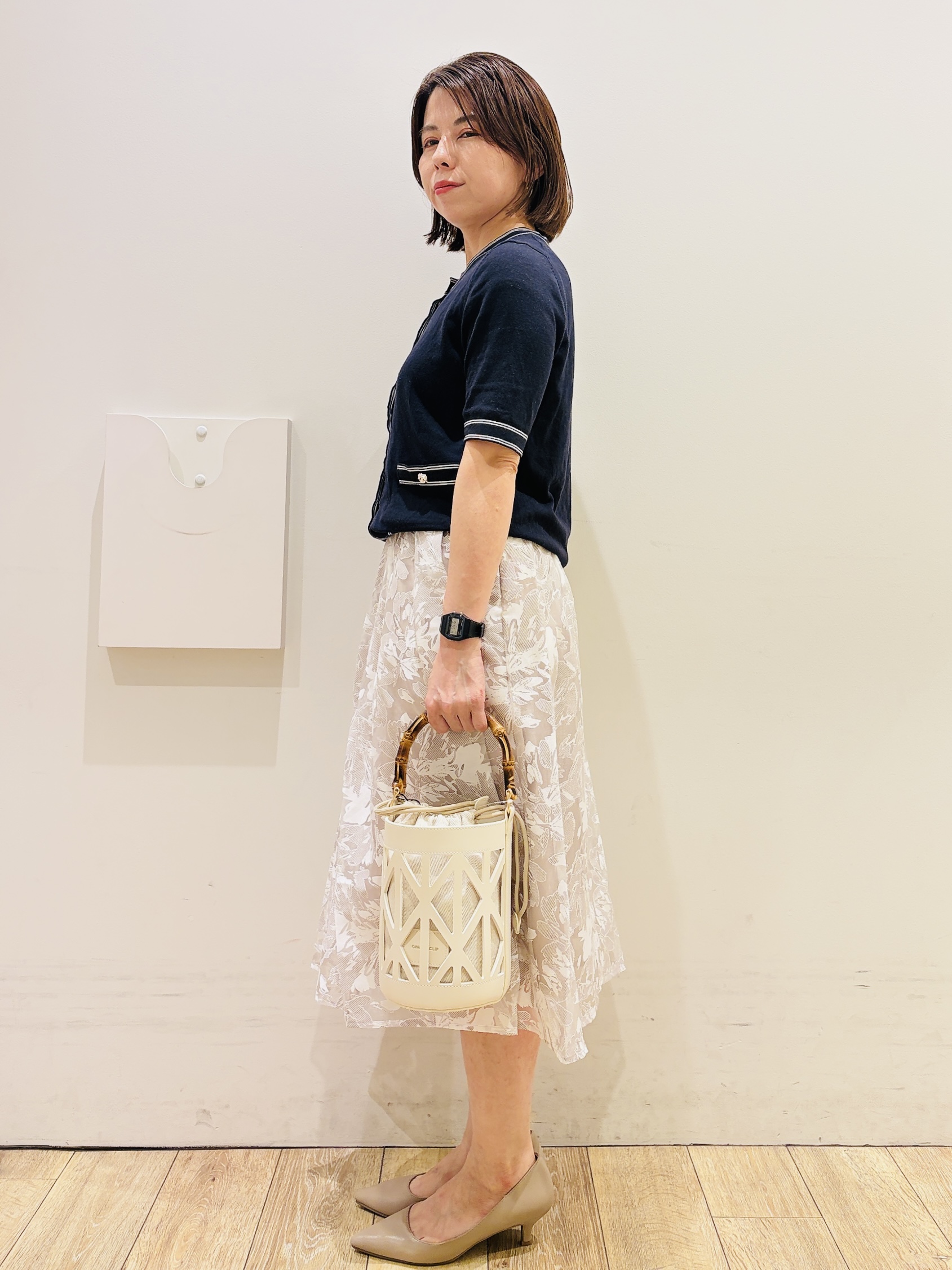 YUKOさんの「index｜クロスオーバルメタルリング」を使ったコーディネート