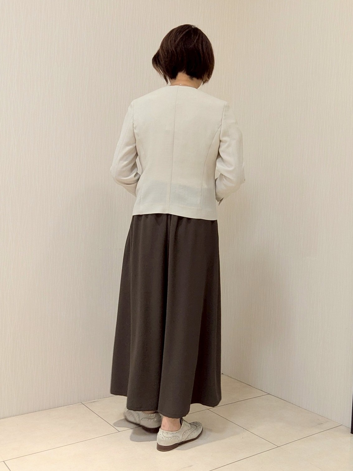 u&minus;macoさんの「UNTITLED｜【清涼感/洗える】ミニマルシルエットジャケット」を使ったコーディネート