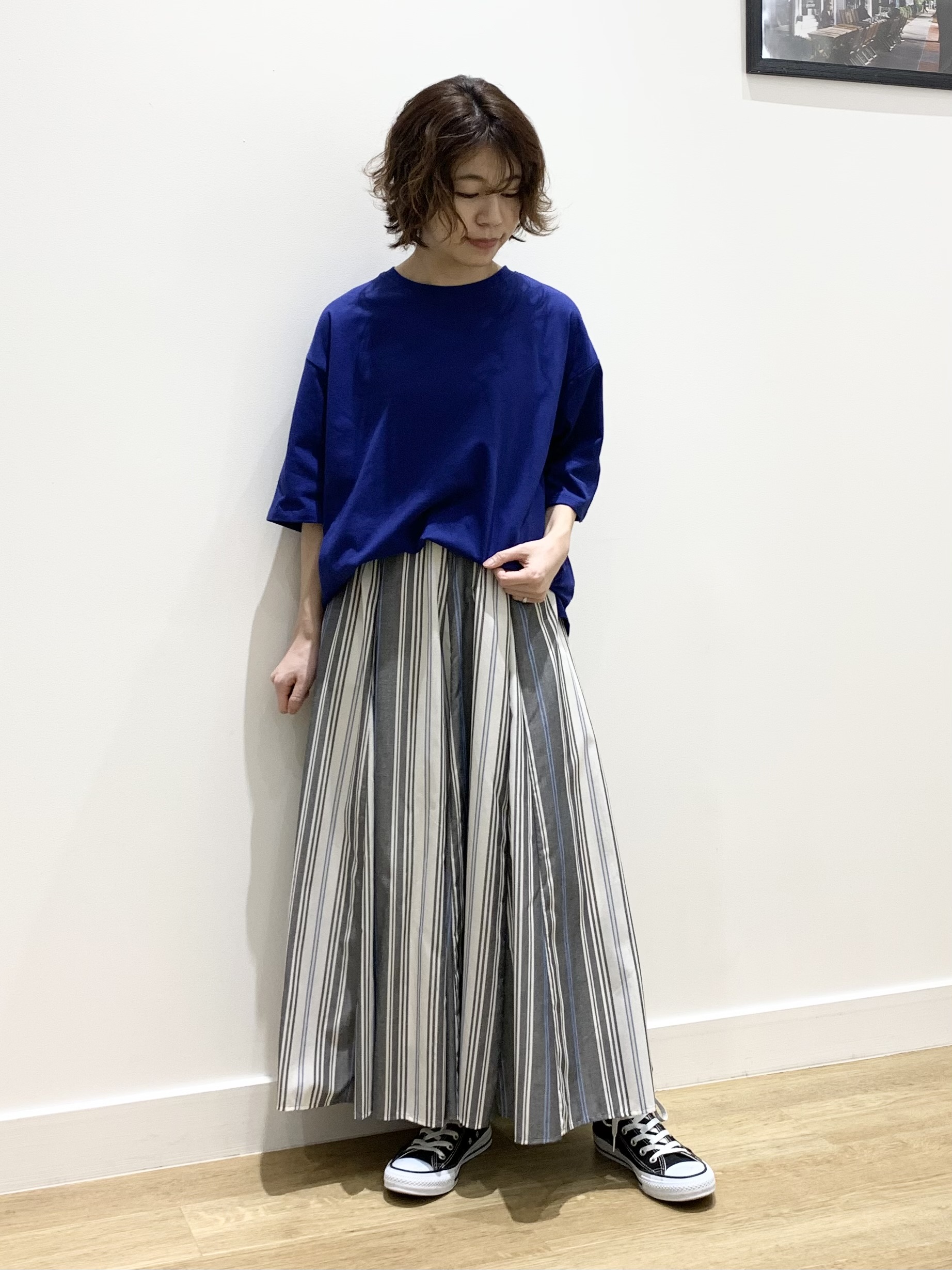 IMARIさんの「Dessin｜【UVカット/接触冷感】プレーティングTシャツ」を使ったコーディネート