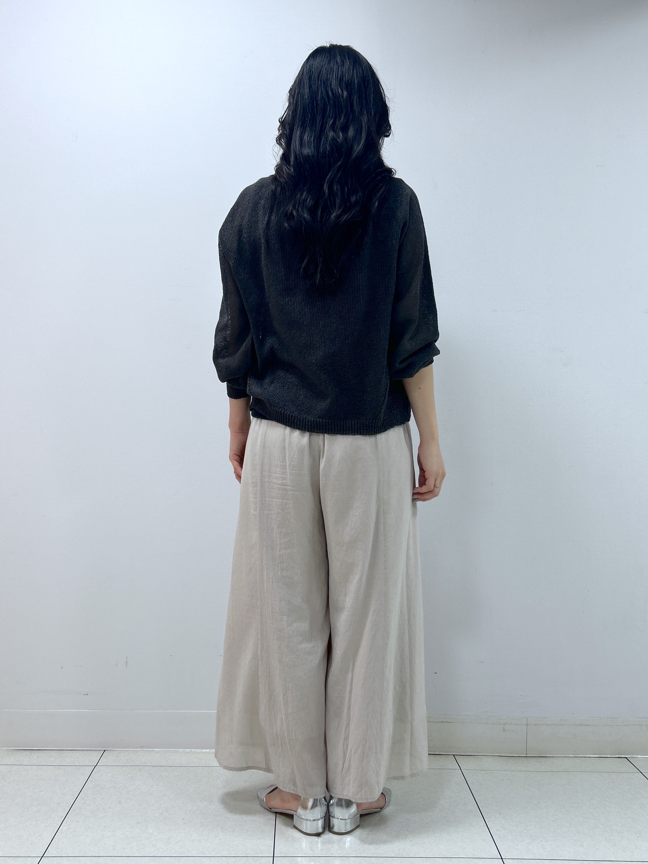 Kaiさんの「Dessin｜【洗える】透かし編みデザインニット」を使ったコーディネート