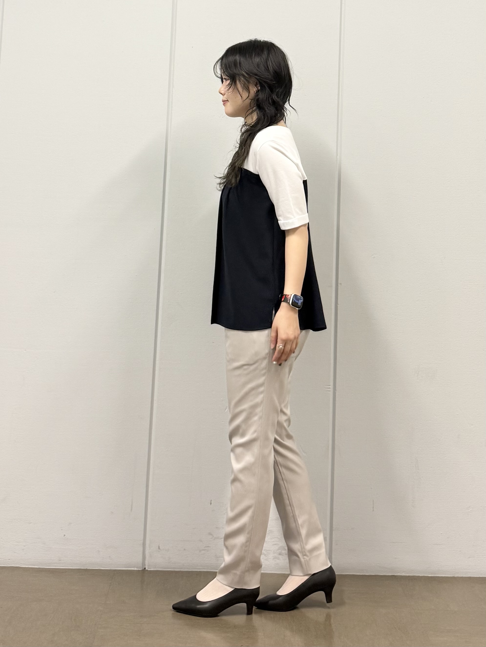 mizukiさんの「INDIVI｜【着る日傘／SETUP可能】ビスチェレイヤード風トップス」を使ったコーディネート