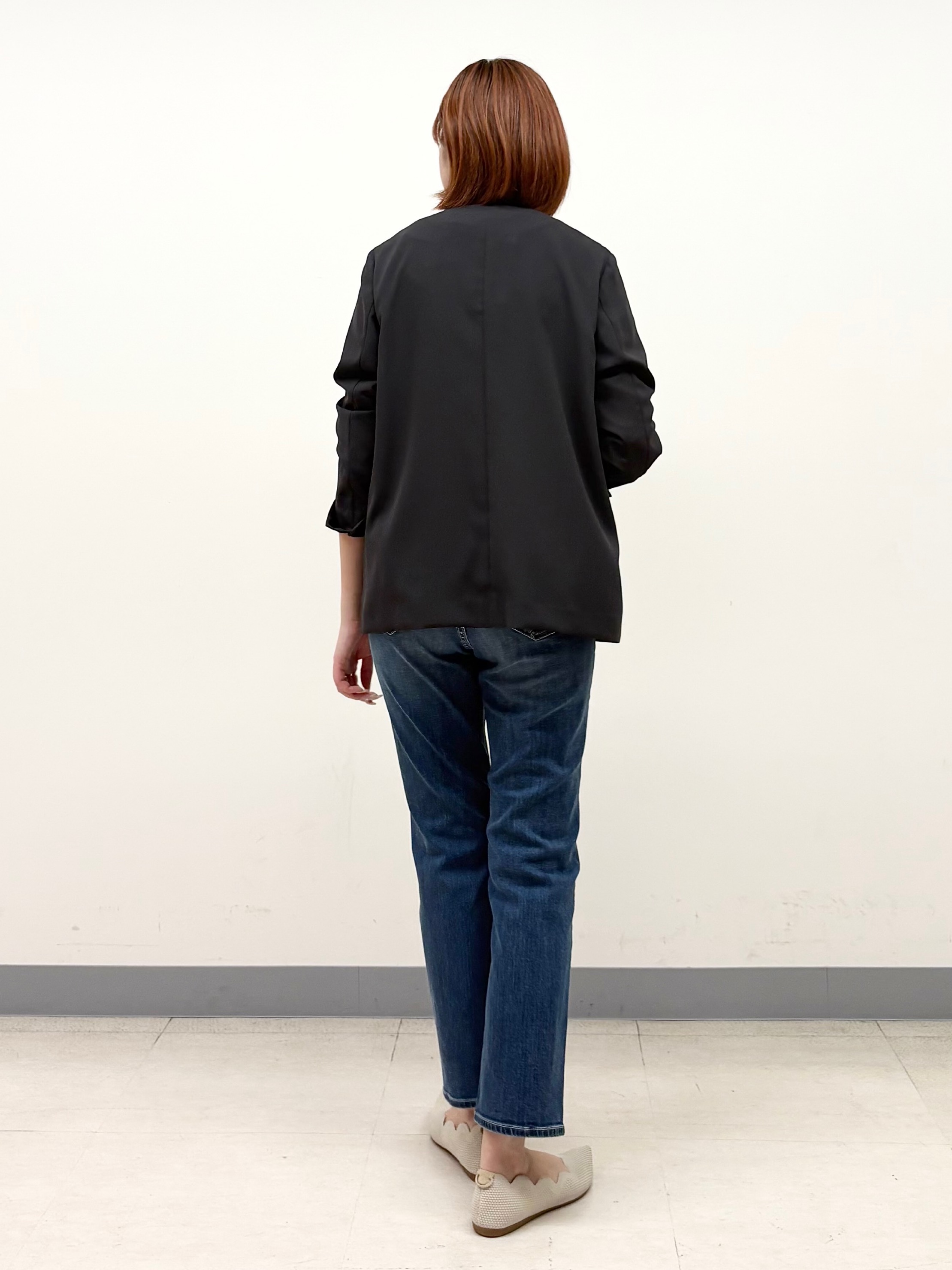 まいこさんの「INDIVI｜【接触冷感／透湿／着る日傘】ノーカラージャケット」を使ったコーディネート