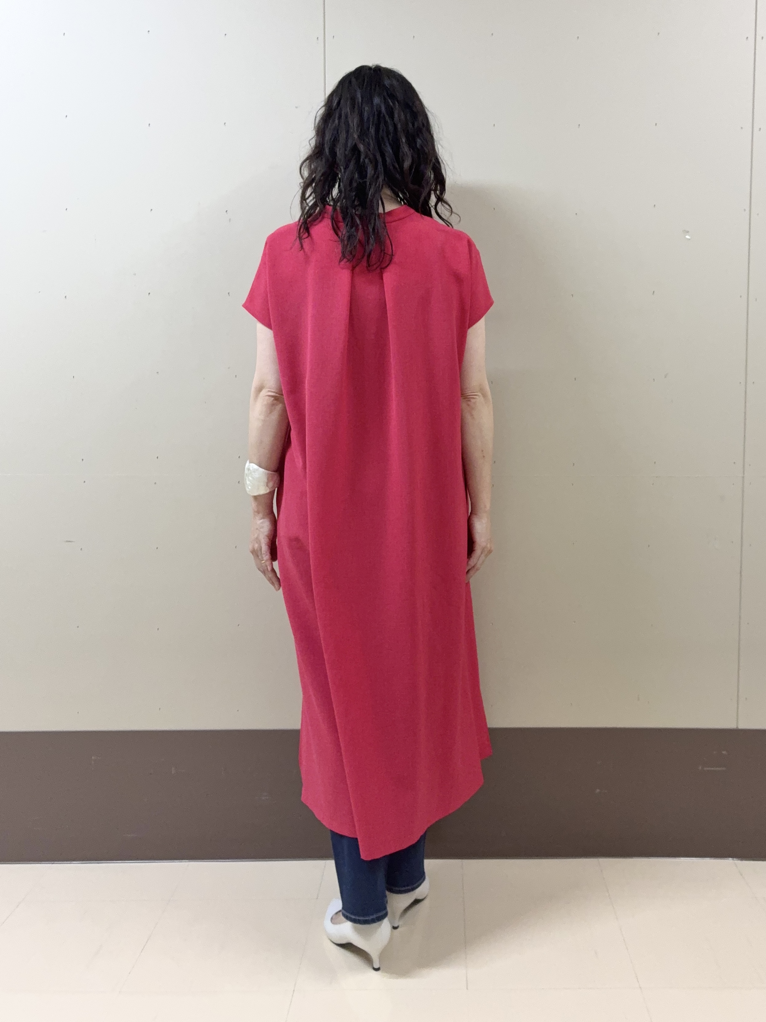 Noriさんの「UNTITLED｜【UV/接触冷感/遮熱/通気性】スラブバンドカラーワンピース」を使ったコーディネート