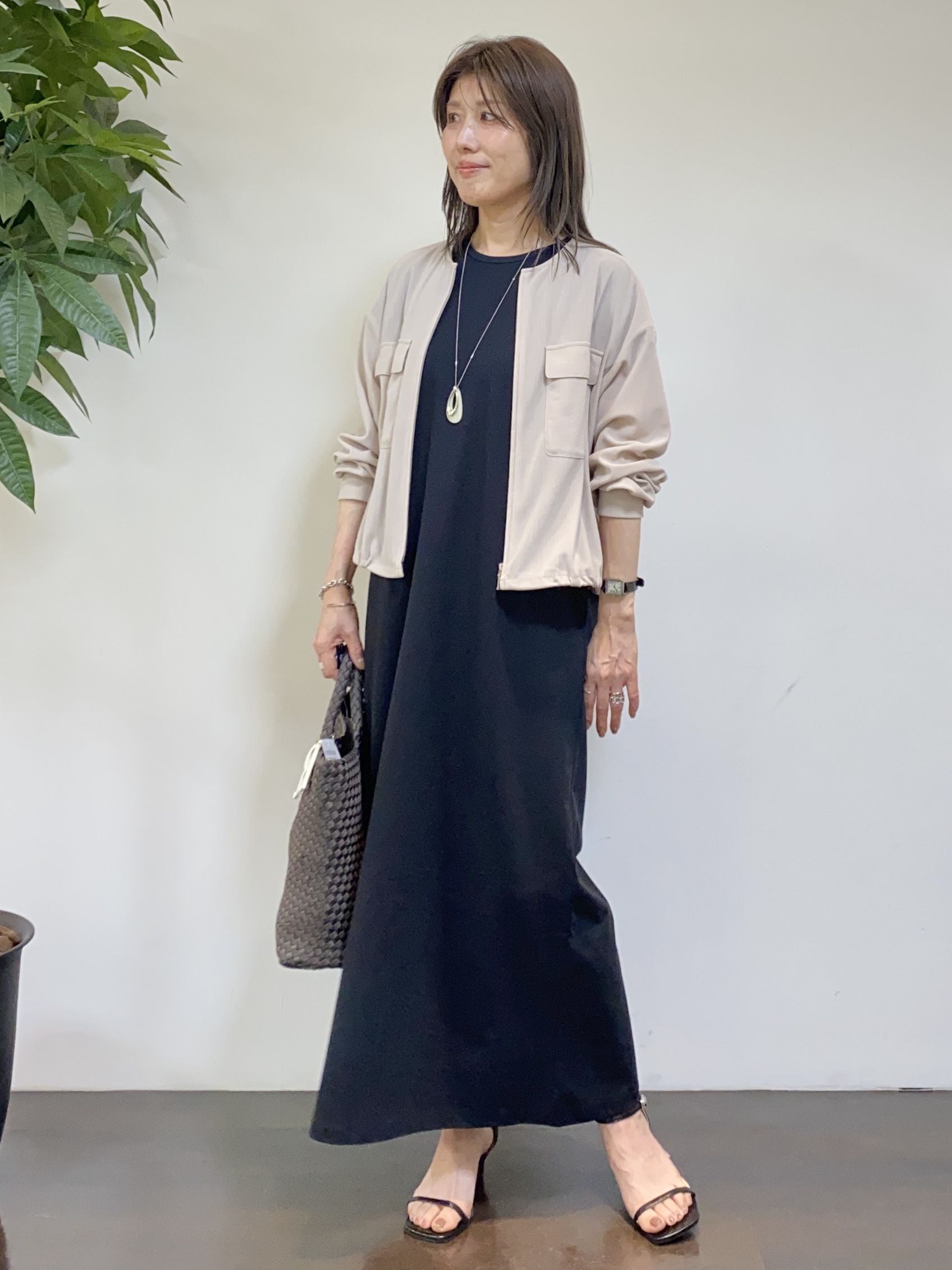 tomoさんの「UNTITLED｜◆【洗える】シアーブルゾン」を使ったコーディネート