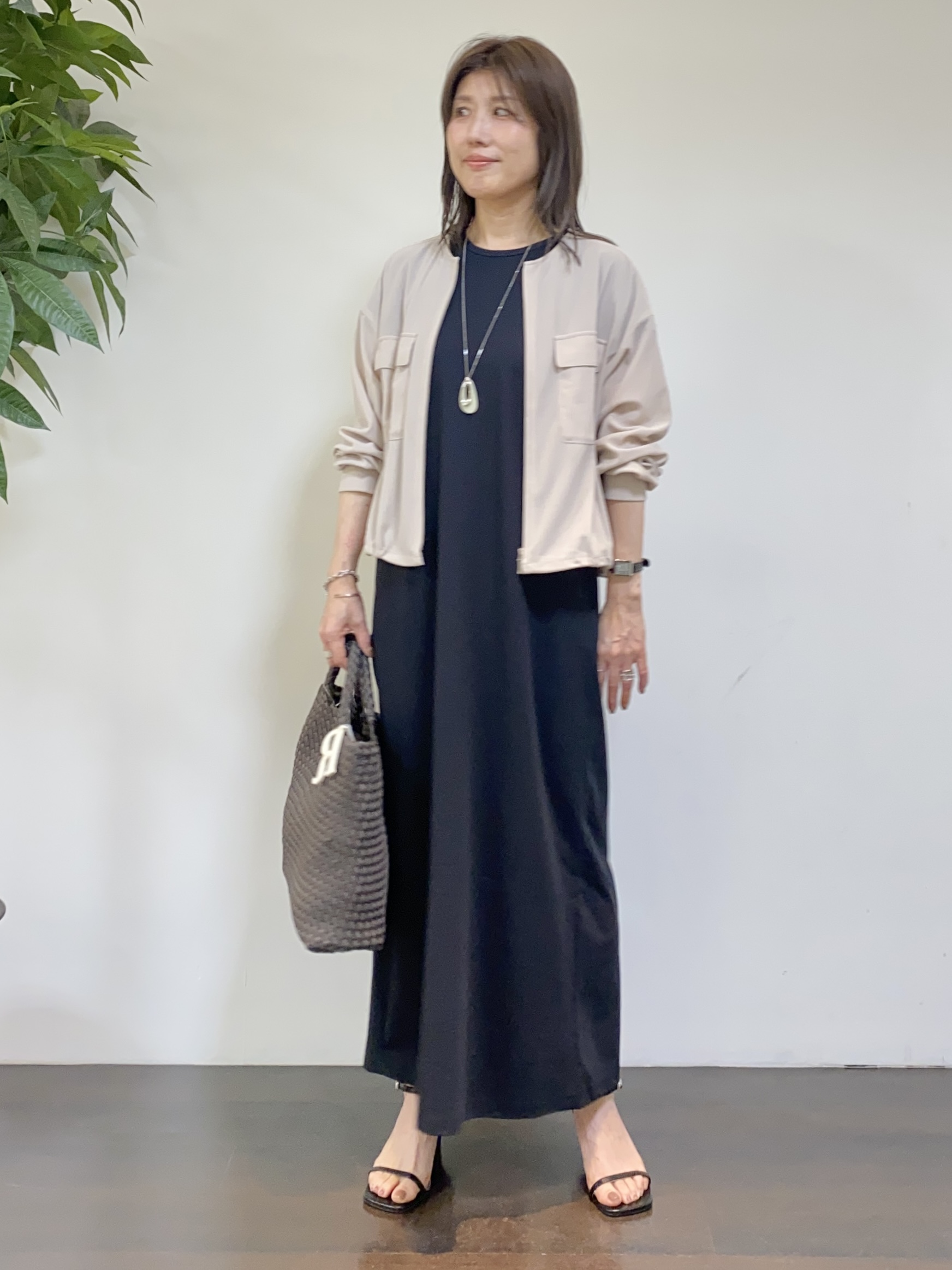 tomoさんの「UNTITLED｜◆【洗える】シアーブルゾン」を使ったコーディネート