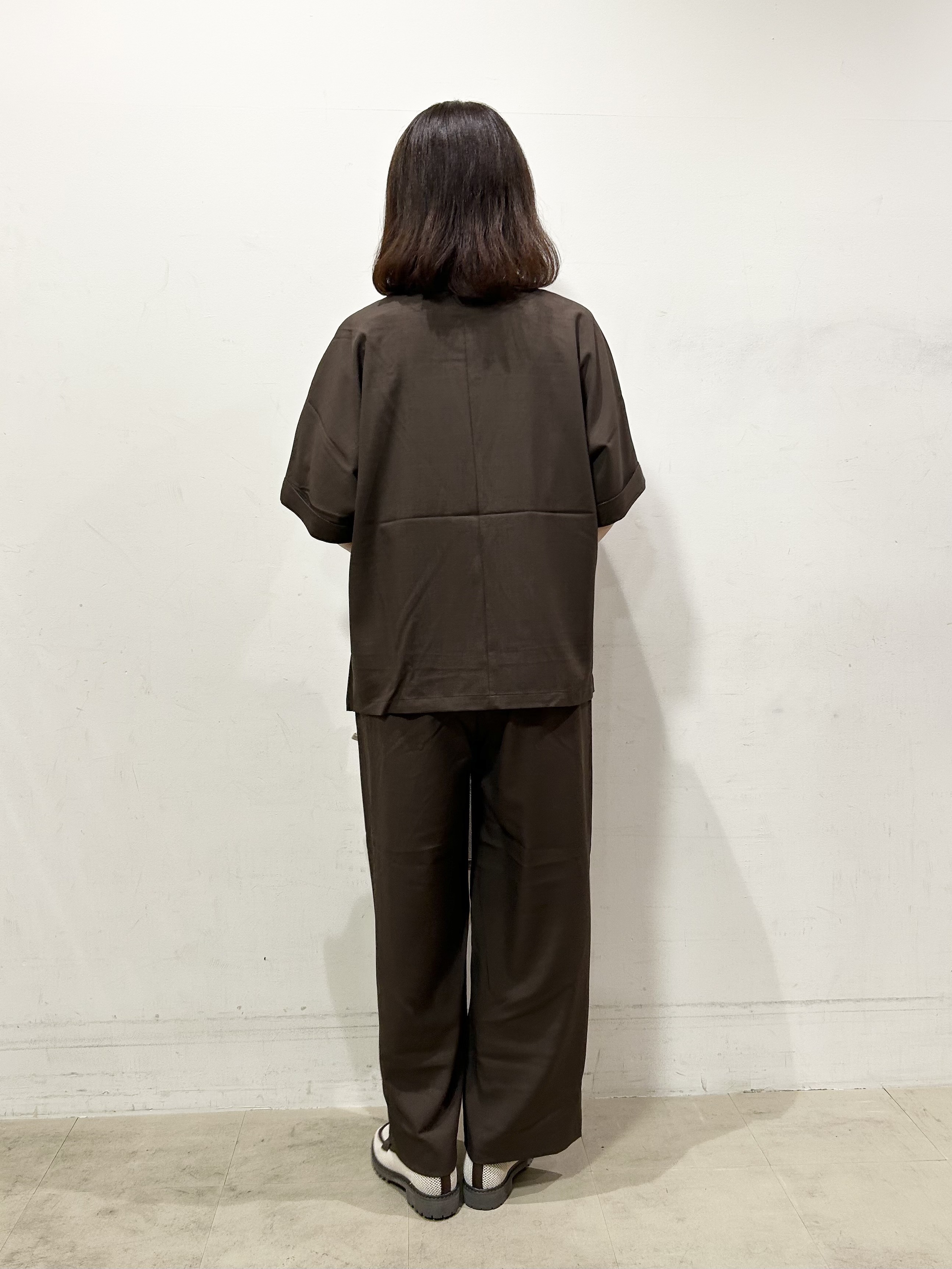 Mさんの「SHOO･LA･RUE｜【セットアップ可/洗濯後しわになりにくい/S-LL】半袖とろみテーラードジャケット」を使ったコーディネート