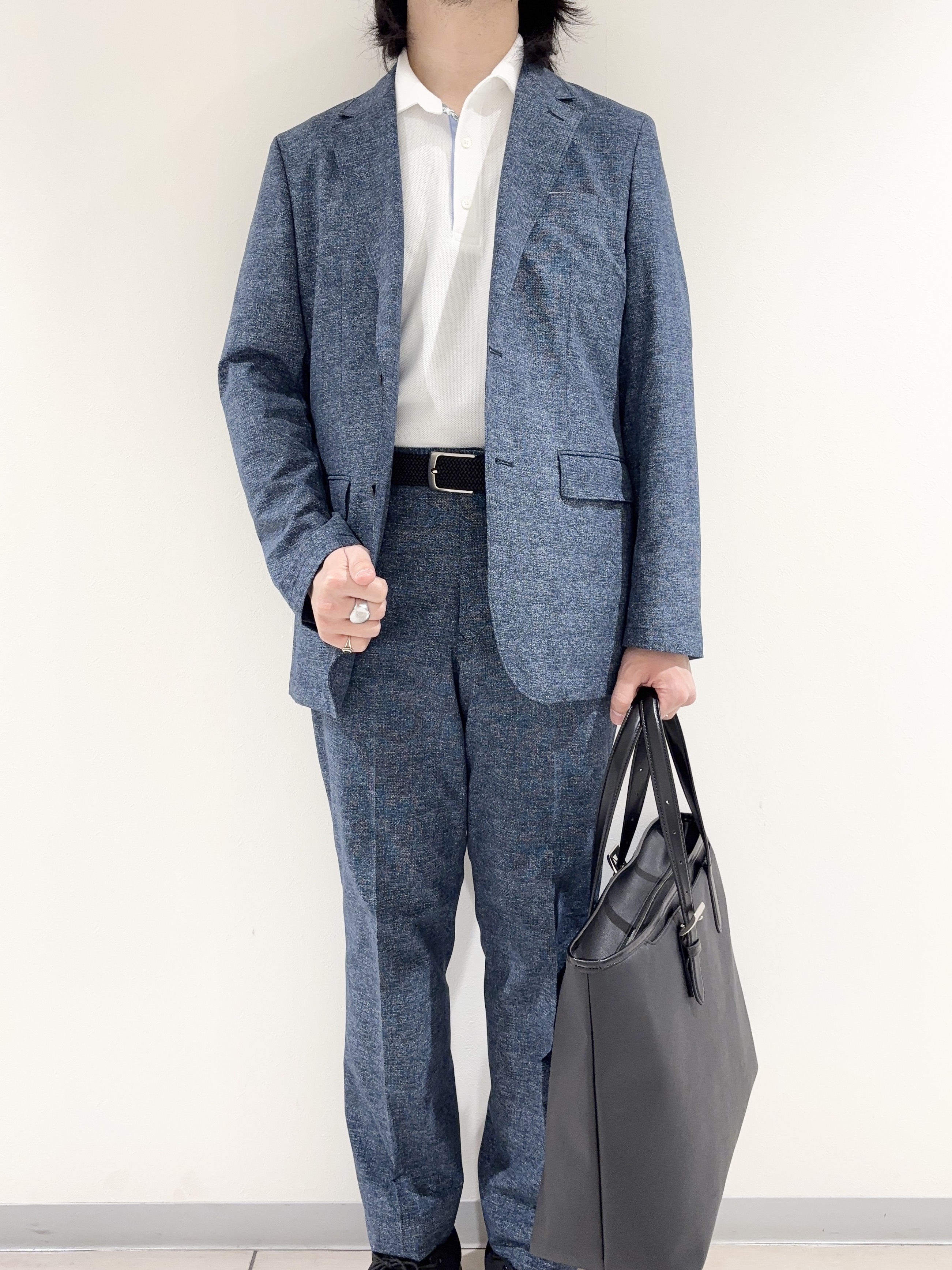 及川さんの「TAKEO KIKUCHI｜【抗菌防臭】ステイフレッシュ ポロシャツ」を使ったコーディネート