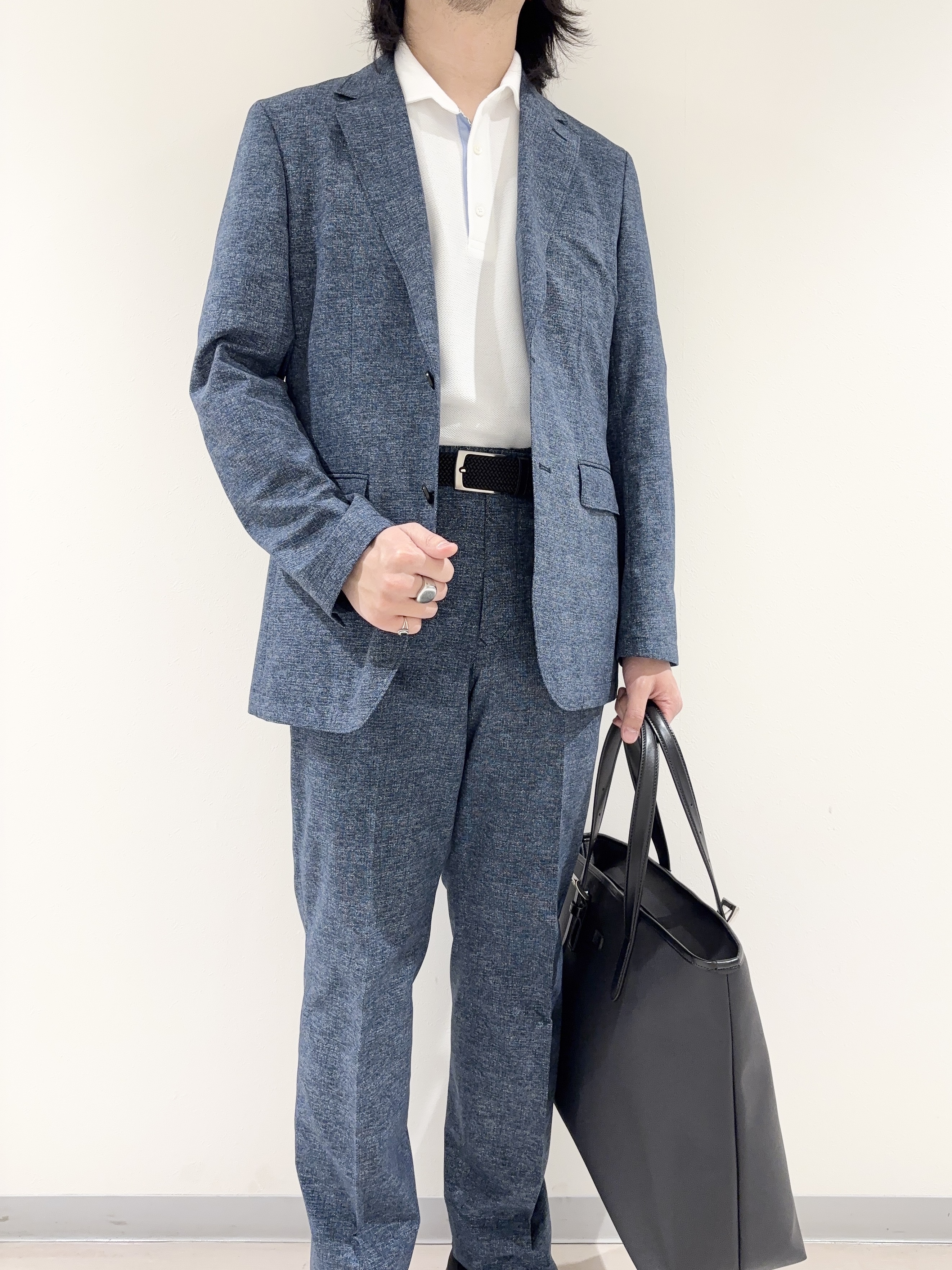 及川さんの「TAKEO KIKUCHI｜【抗菌防臭】ステイフレッシュ ポロシャツ」を使ったコーディネート