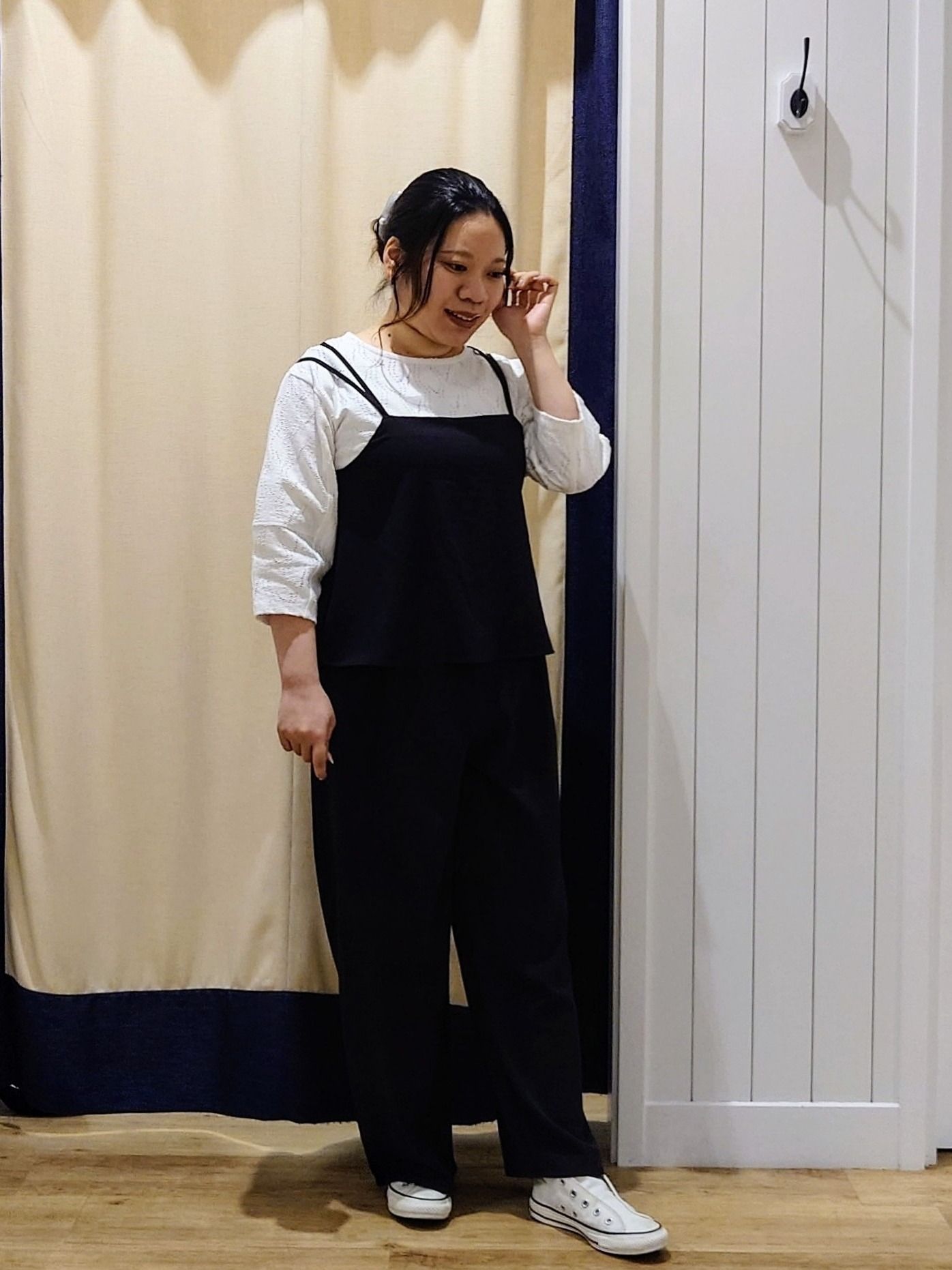 Haraさんの「Dessin｜【洗える】七分袖レースカットソー」を使ったコーディネート