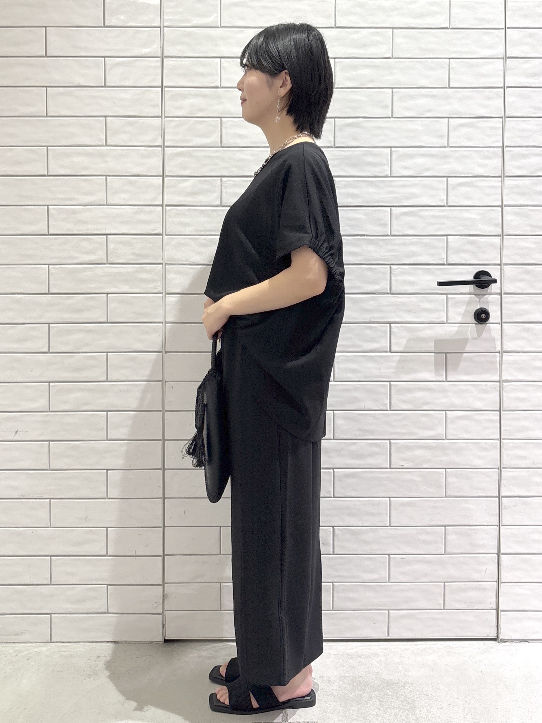 ayumiさんの「OPAQUE.CLIP｜【UV／吸水速乾】リラクシードルマントップス／セットアップ対応可《洗濯機OK》」を使ったコーディネート