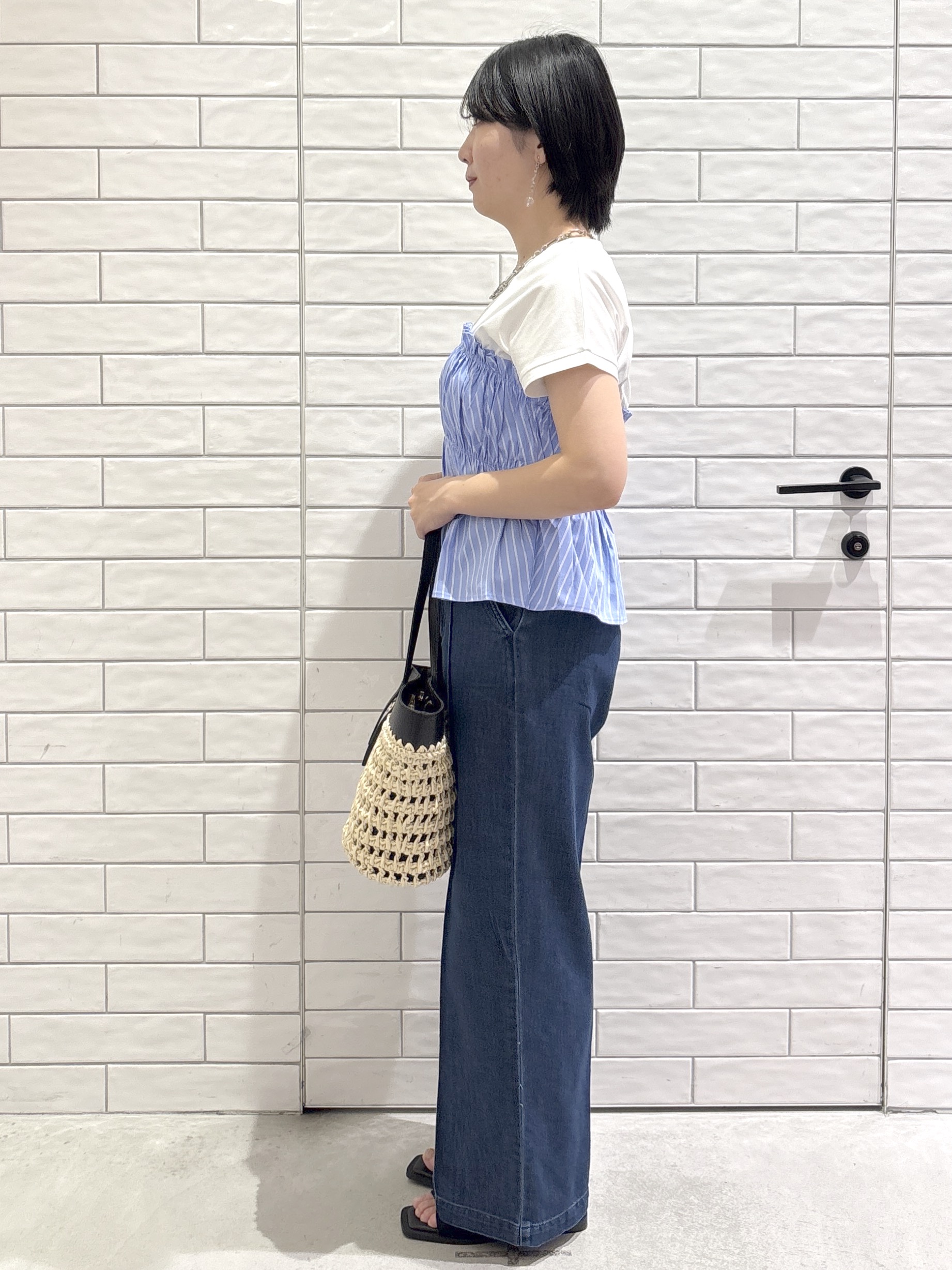 ayumiさんの「OPAQUE.CLIP｜ビスチェドッキングTシャツ【洗濯機OK】」を使ったコーディネート