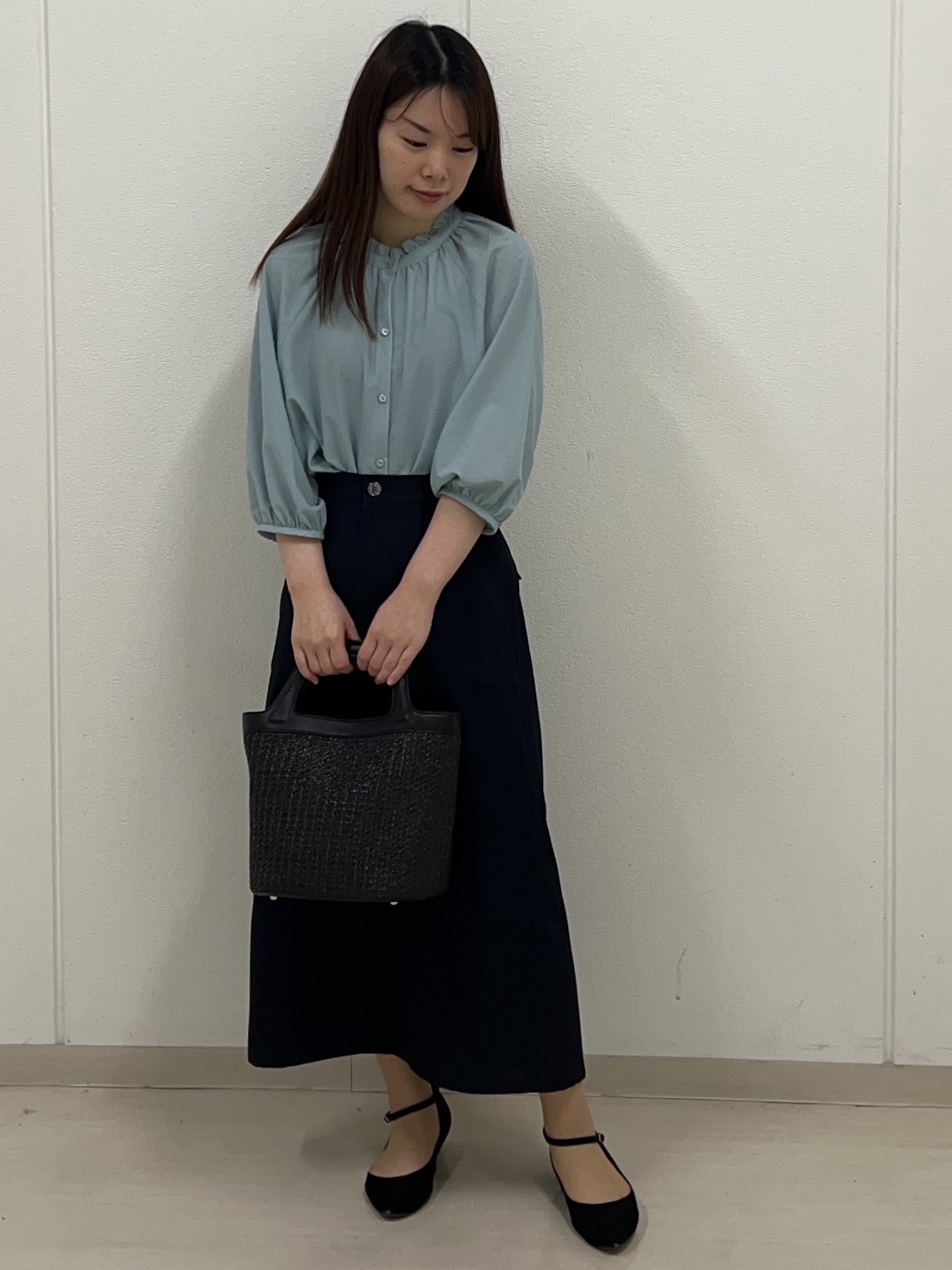 ゆうさんの「Reflect｜プチハイネック フリルデザインブラウス」を使ったコーディネート