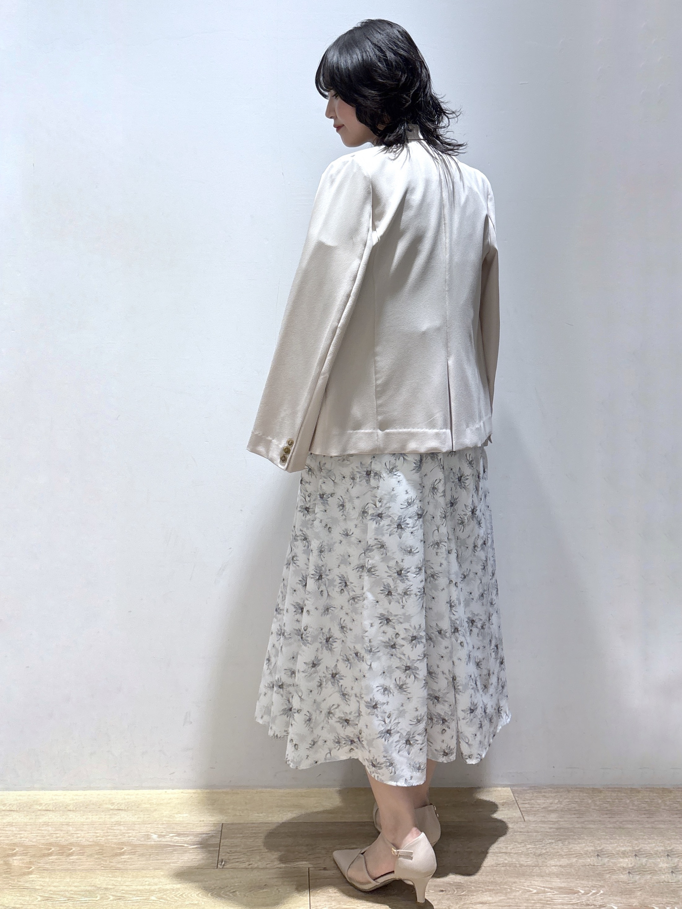 mizukiさんの「index｜ダブルブレストジャケット／セットアップ対応可【洗える／接触冷感／吸水速乾／防シワ／ストレッチ】」を使ったコーディネート