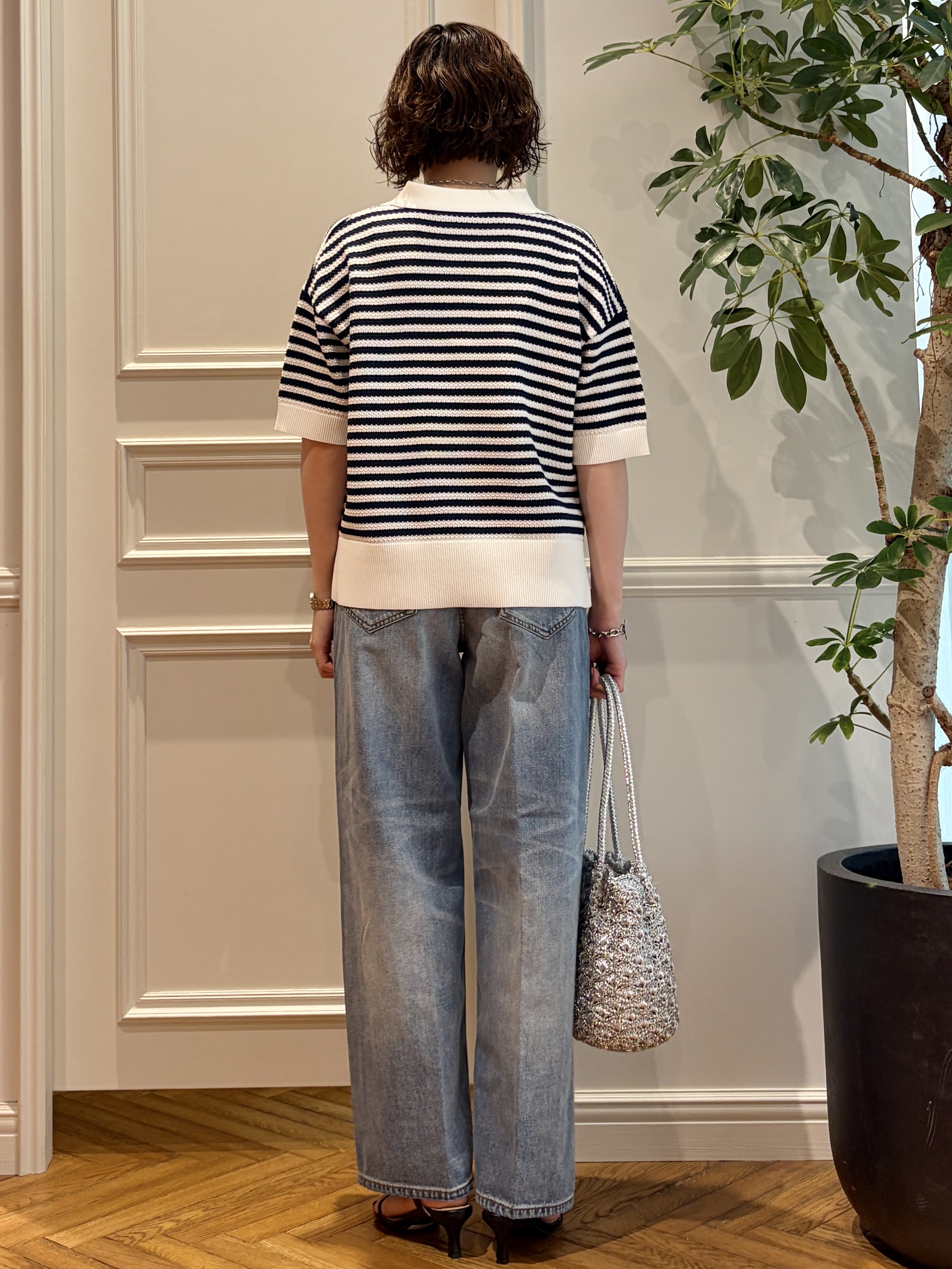 nakaoさんの「DRESSTERIOR｜ヴィンテージ加工ワイドデニムパンツ」を使ったコーディネート