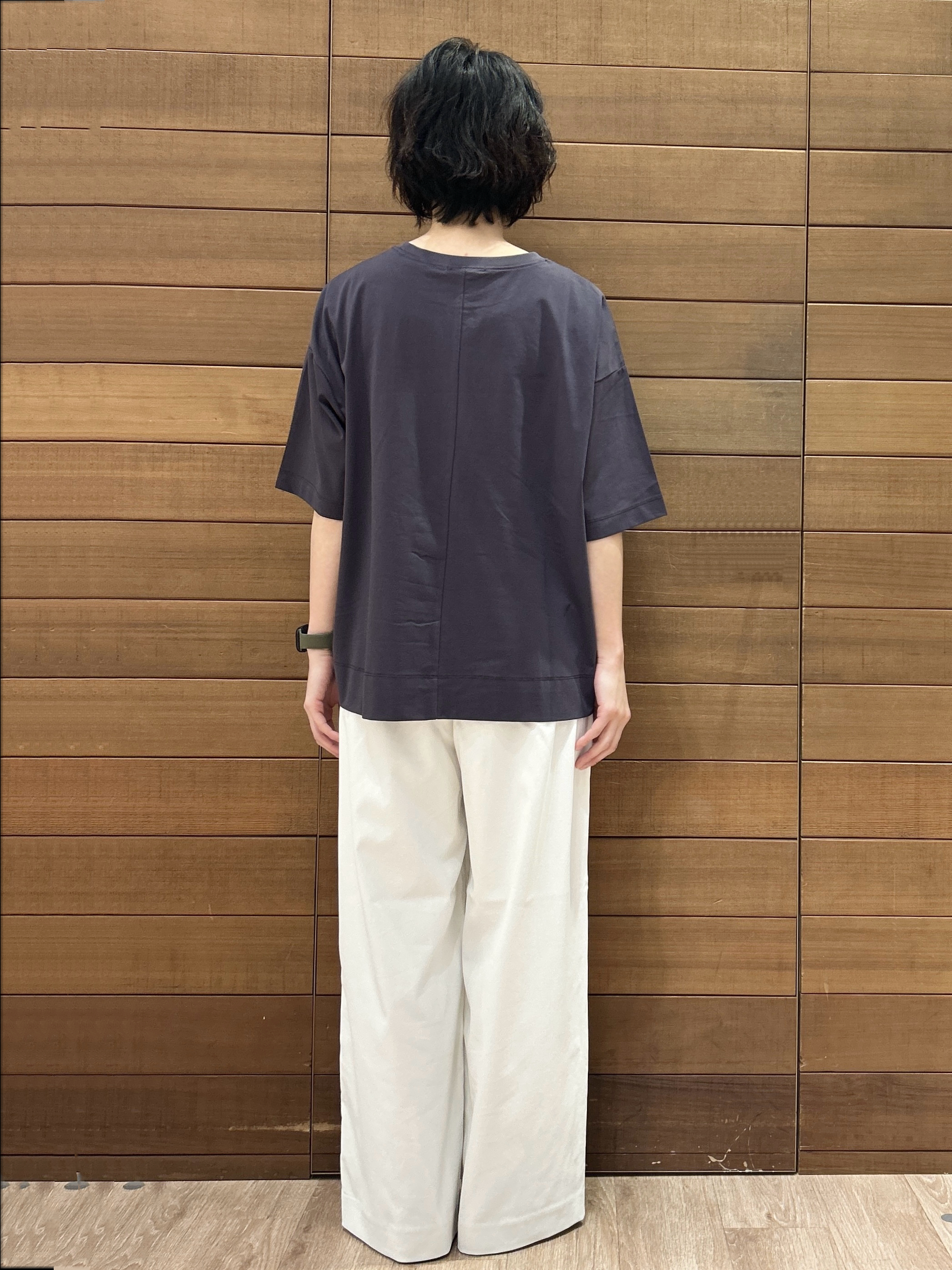 ゆうあさんの「OPAQUE.CLIP｜【接触冷感】リラクシーカットソー《洗濯機OK》」を使ったコーディネート