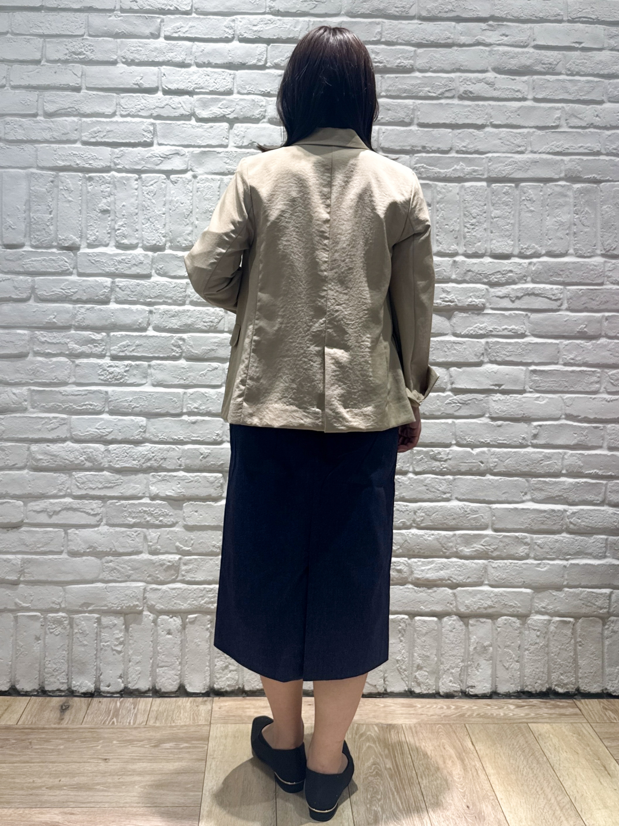 wakanaさんの「index｜《再入荷》ダブルブレストテーラードジャケット【接触冷感／吸水速乾／イージーアイロン／防シワ／洗濯機O」を使ったコーディネート