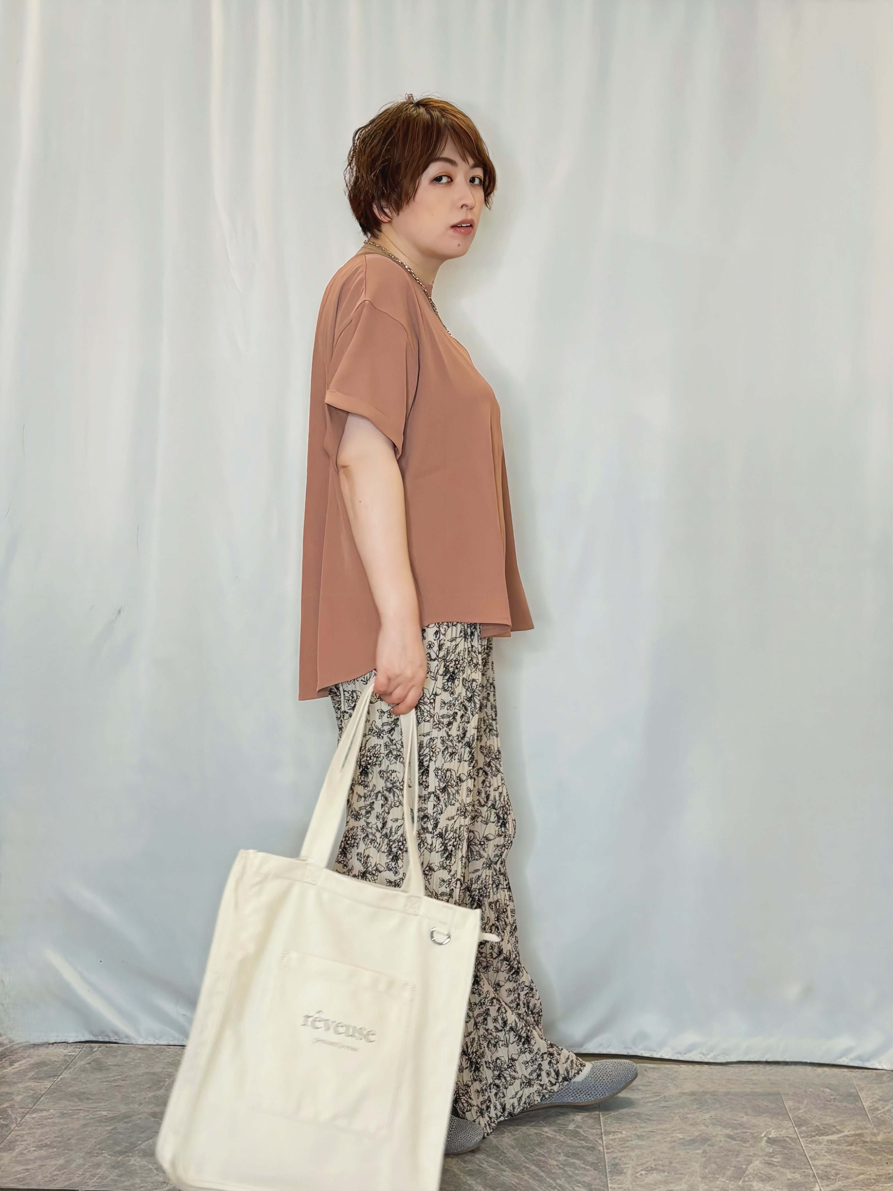 たみさんの「SHOO･LA･RUE｜【UV/S-LL/セットアップ可】やみつきになる肌触り さらさらぷるんトップス」を使ったコーディネート